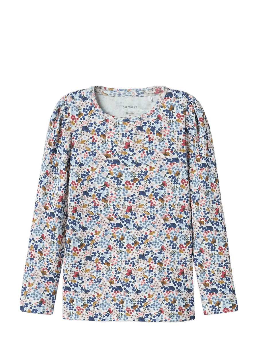 name it - NMFKYLA LS XSL TOP - langärmelig - cloud dancer - 0