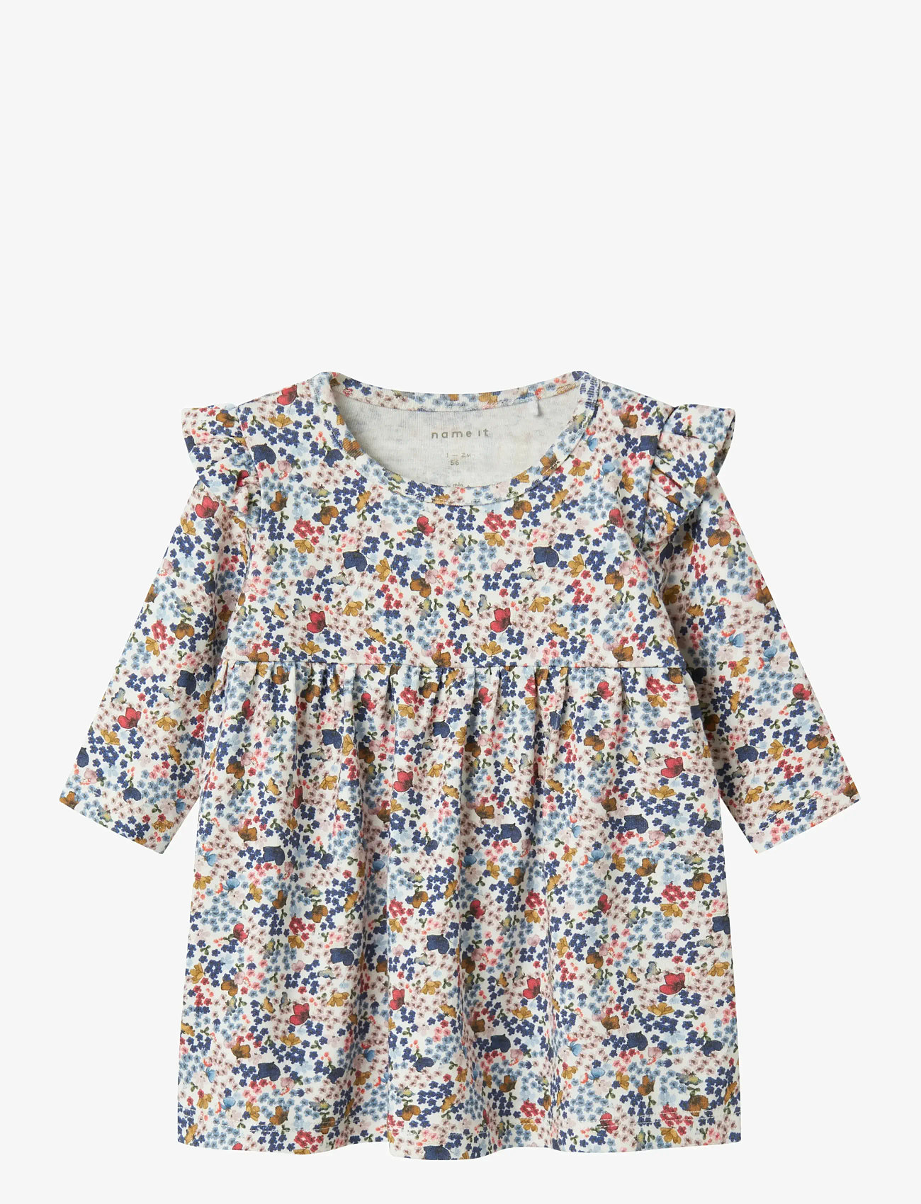 name it - NBFKORRA LS DRESS - langærmede babykjoler - cloud dancer - 0
