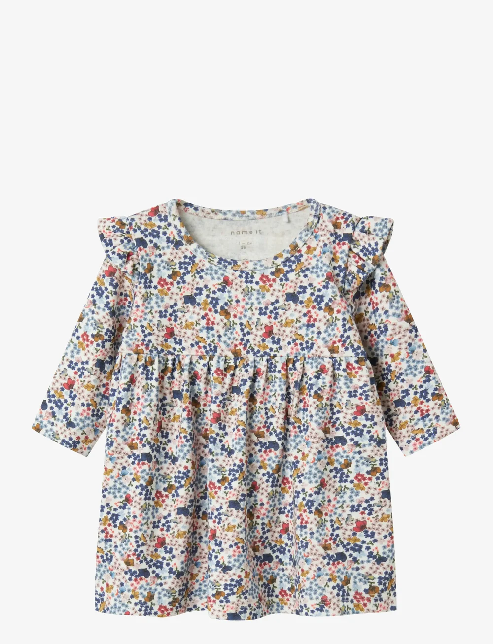 name it - NBFKORRA LS DRESS - langärmelige babykleider - cloud dancer - 0