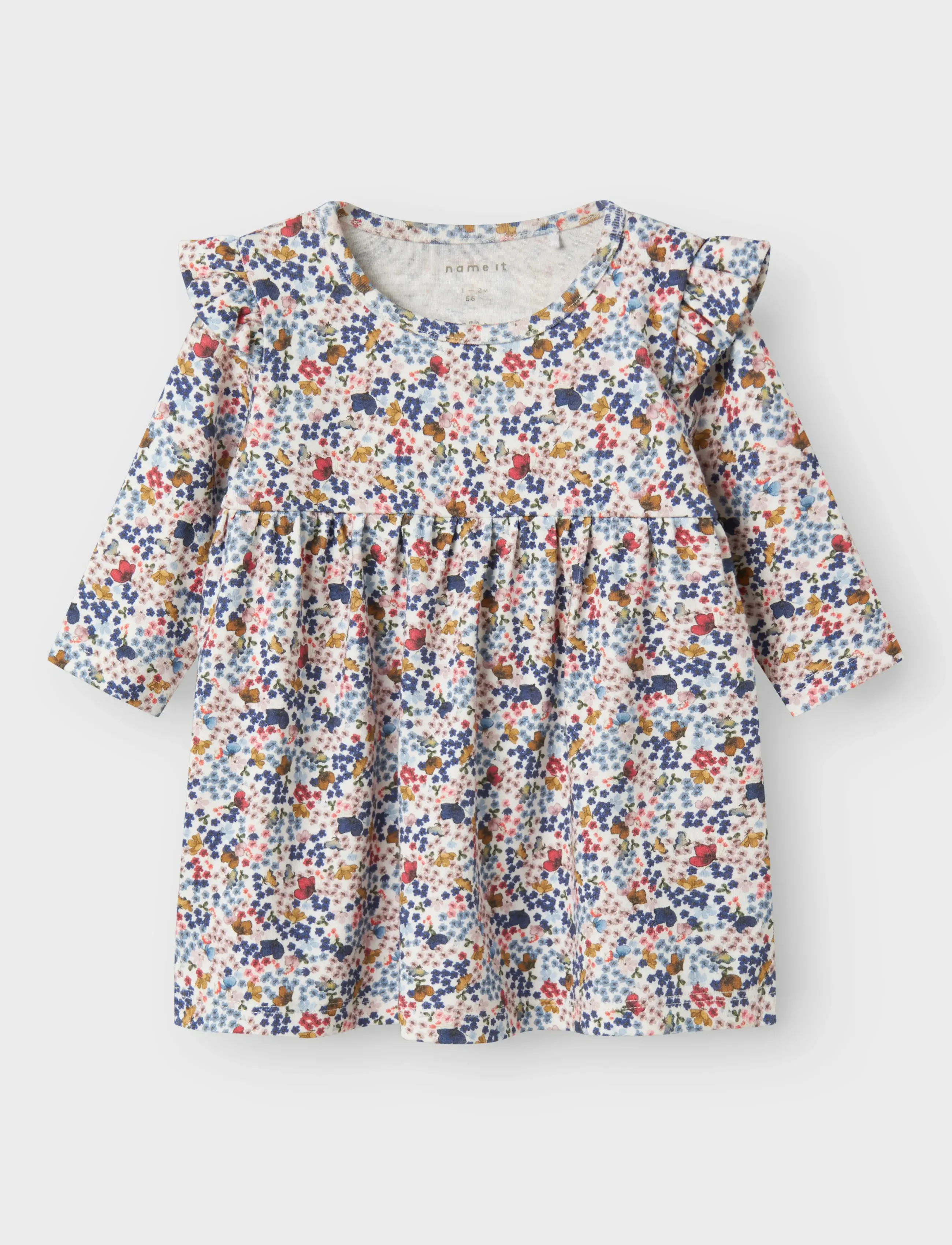 name it - NBFKORRA LS DRESS - langærmede babykjoler - cloud dancer - 2