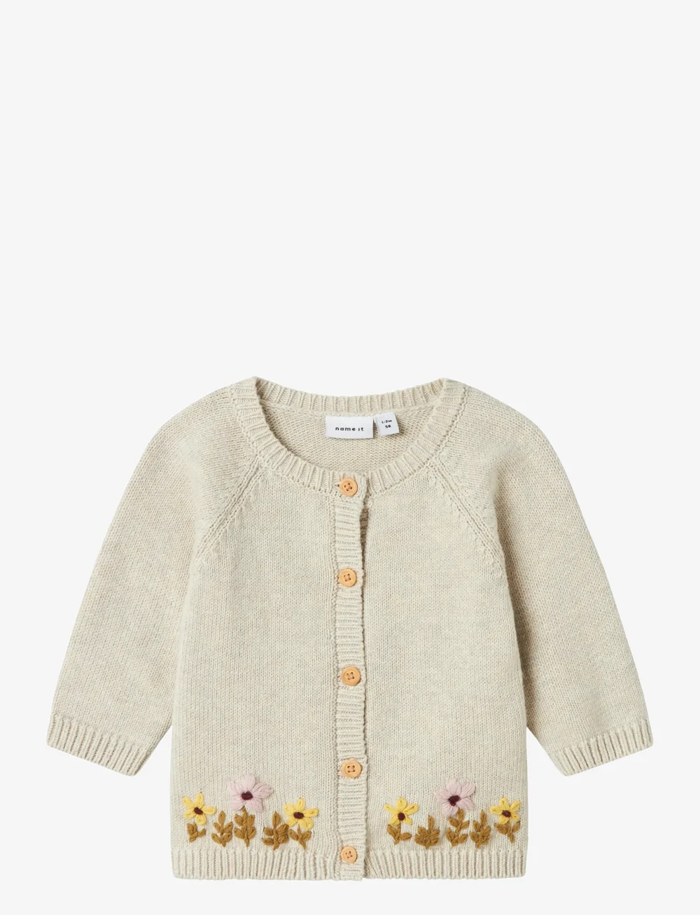 name it - NBFKAMMA LS KNIT CARD - cardigans - peyote melange - 0