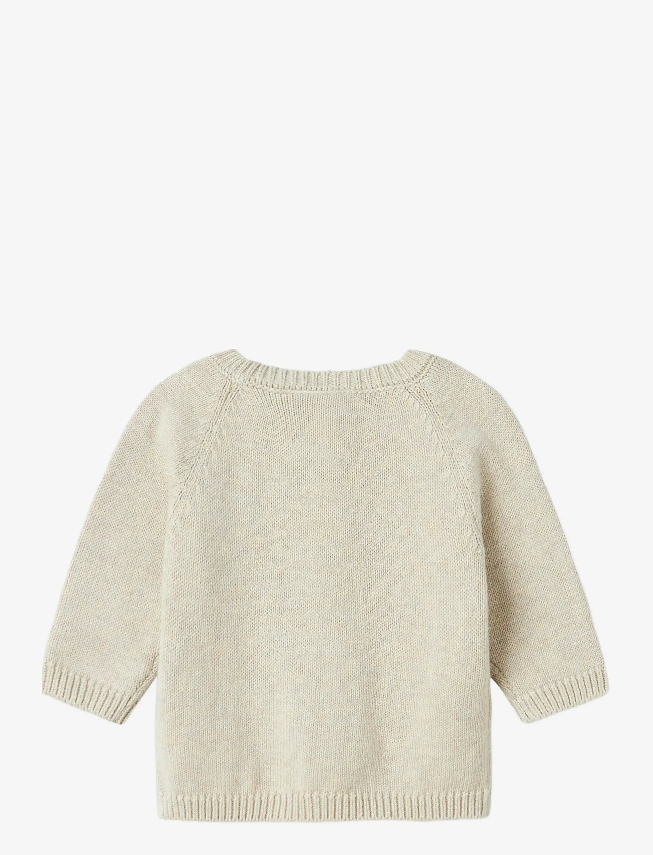 name it - NBFKAMMA LS KNIT CARD - koftor - peyote melange - 1