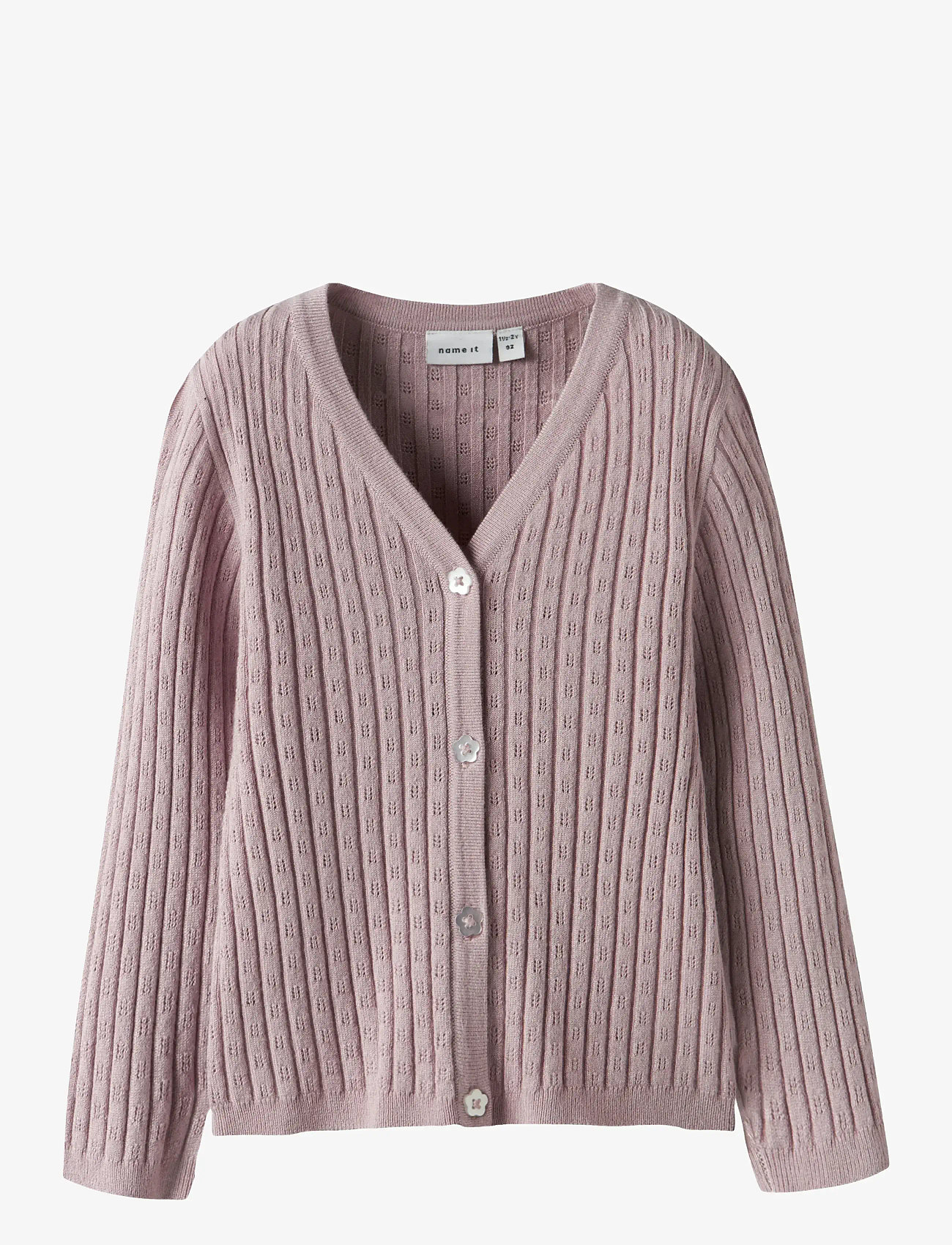 name it - NMFKIND LS KNIT CARD - koftor - burnished lilac - 0