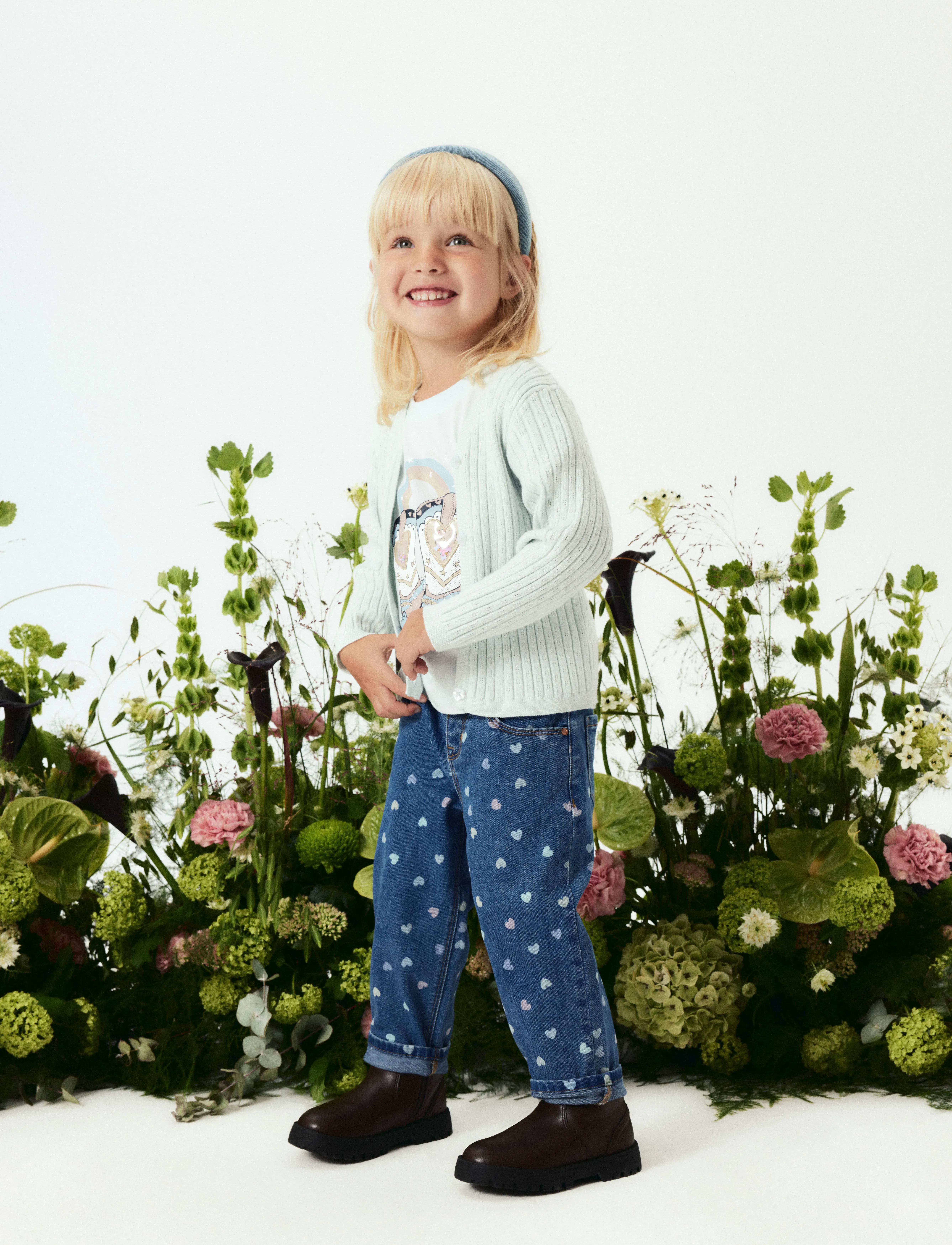 name it Nmfkind Ls Knit Card, 104, Knitwear, Blau - Cardigans, Kinder