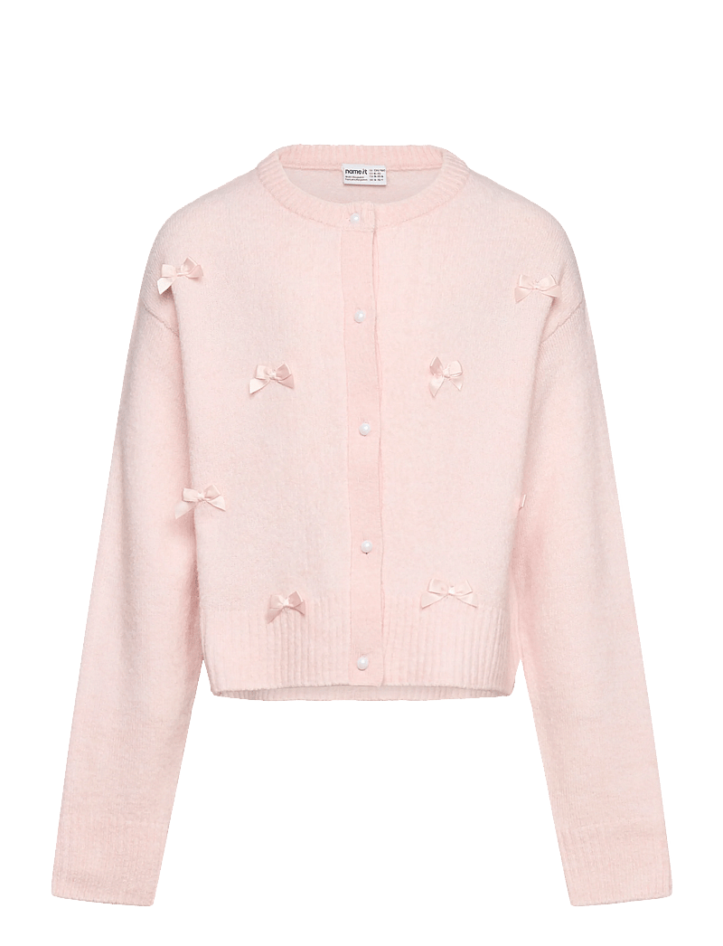 name it - NKFKARIN LS KNIT CARD - gebreide vesten - lotus - 0