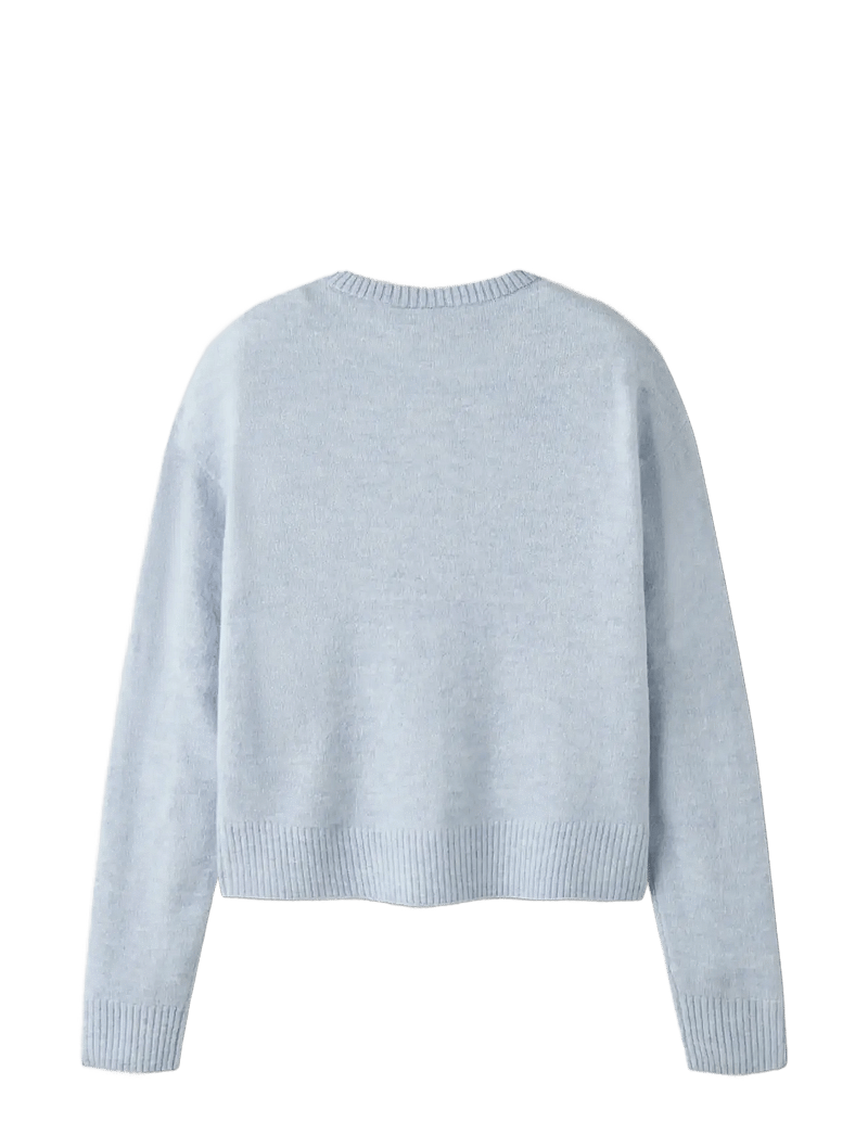 name it - NKFKARIN LS KNIT CARD - cardigans - subdued blue - 1