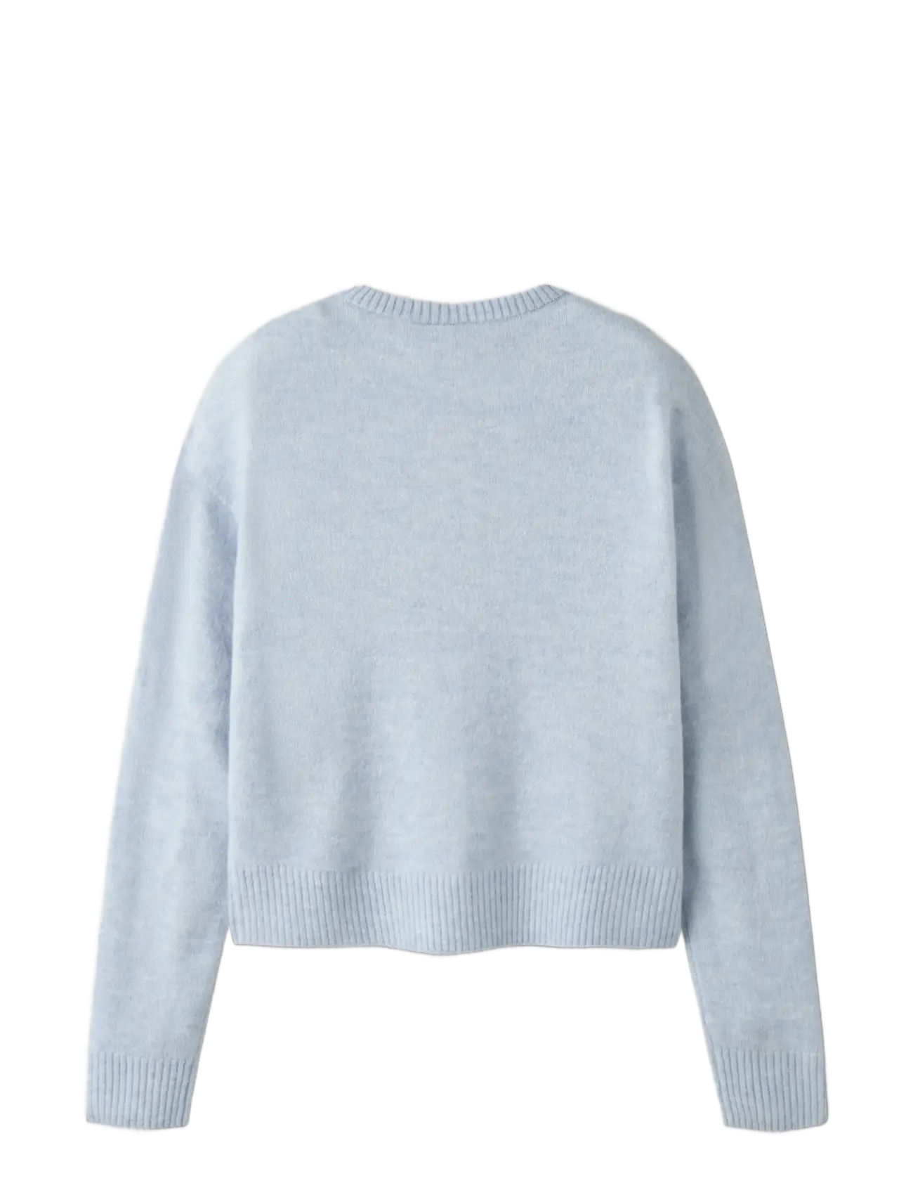 name it - NKFKARIN LS KNIT CARD - susegamieji megztiniai - subdued blue - 1