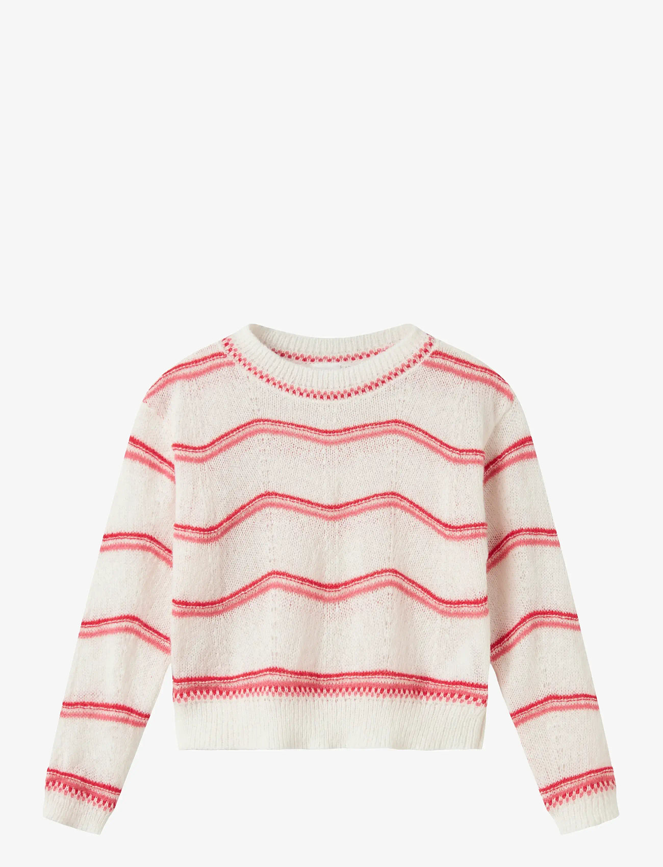 name it - NKFKARIMA LS KNIT - jumpers - cloud dancer - 0