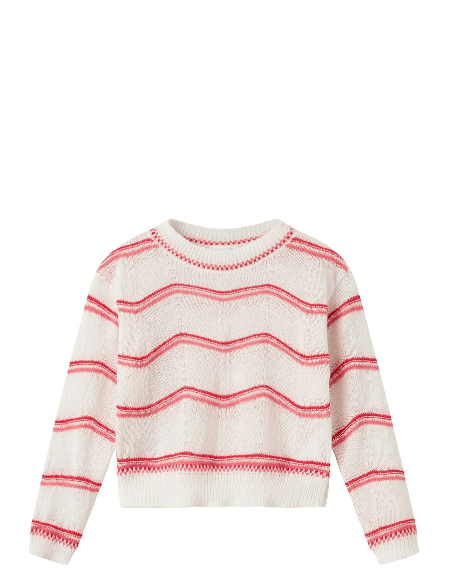 name it - NKFKARIMA LS KNIT - trøjer - cloud dancer - 1