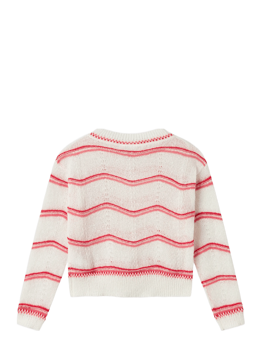 name it - NKFKARIMA LS KNIT - trøjer - cloud dancer - 2