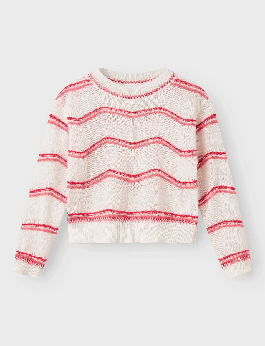 name it - NKFKARIMA LS KNIT - trøjer - cloud dancer - 3