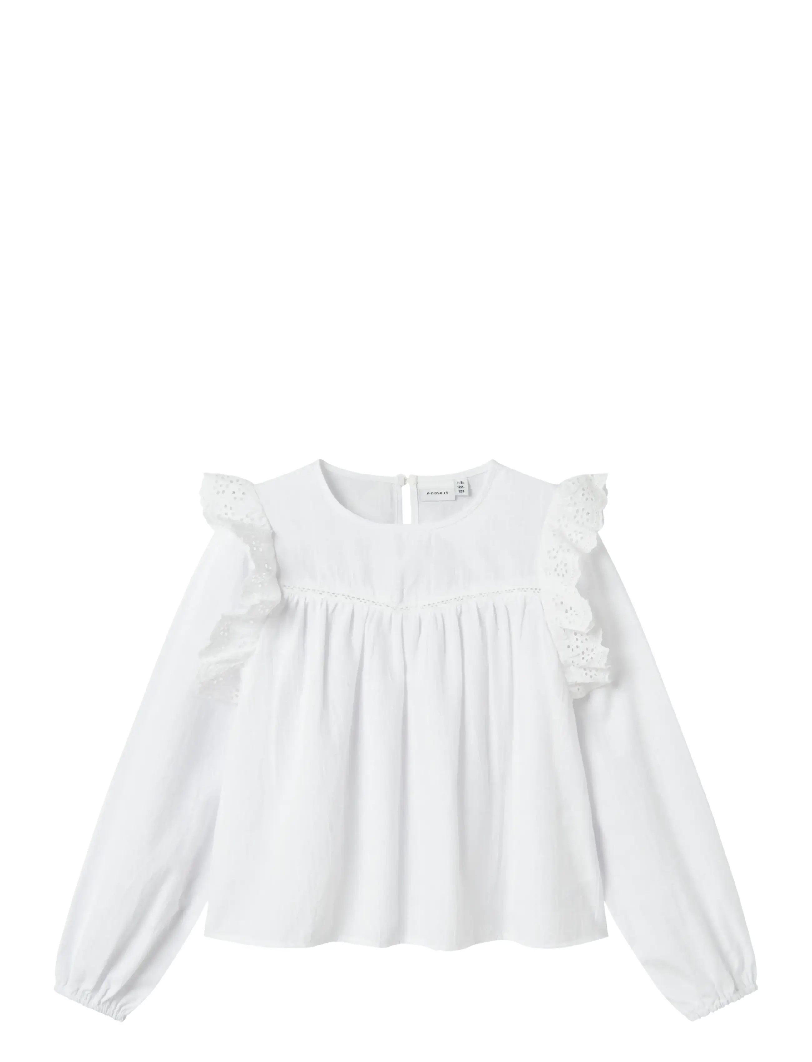 NKFKANYA LS SHIRT - BRIGHT WHITE