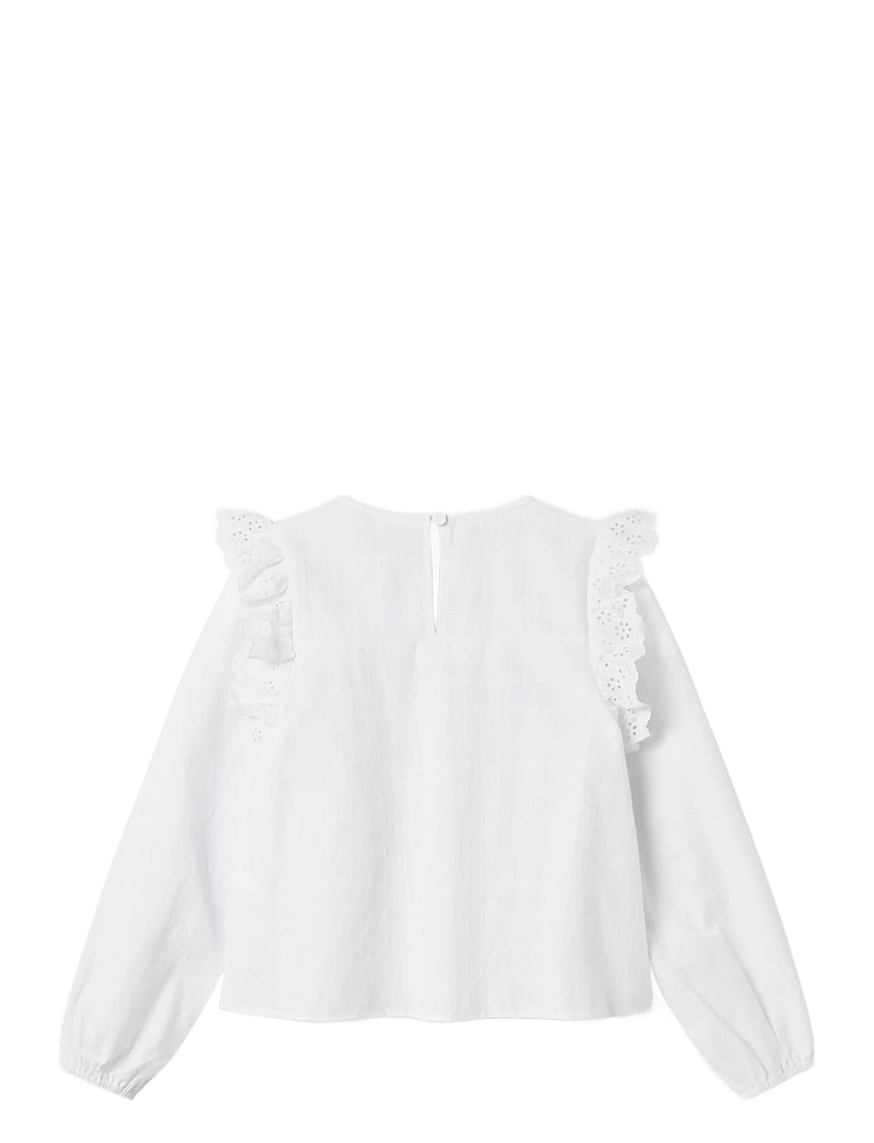 name it - NKFKANYA LS SHIRT - blusar & tunikor - bright white - 1