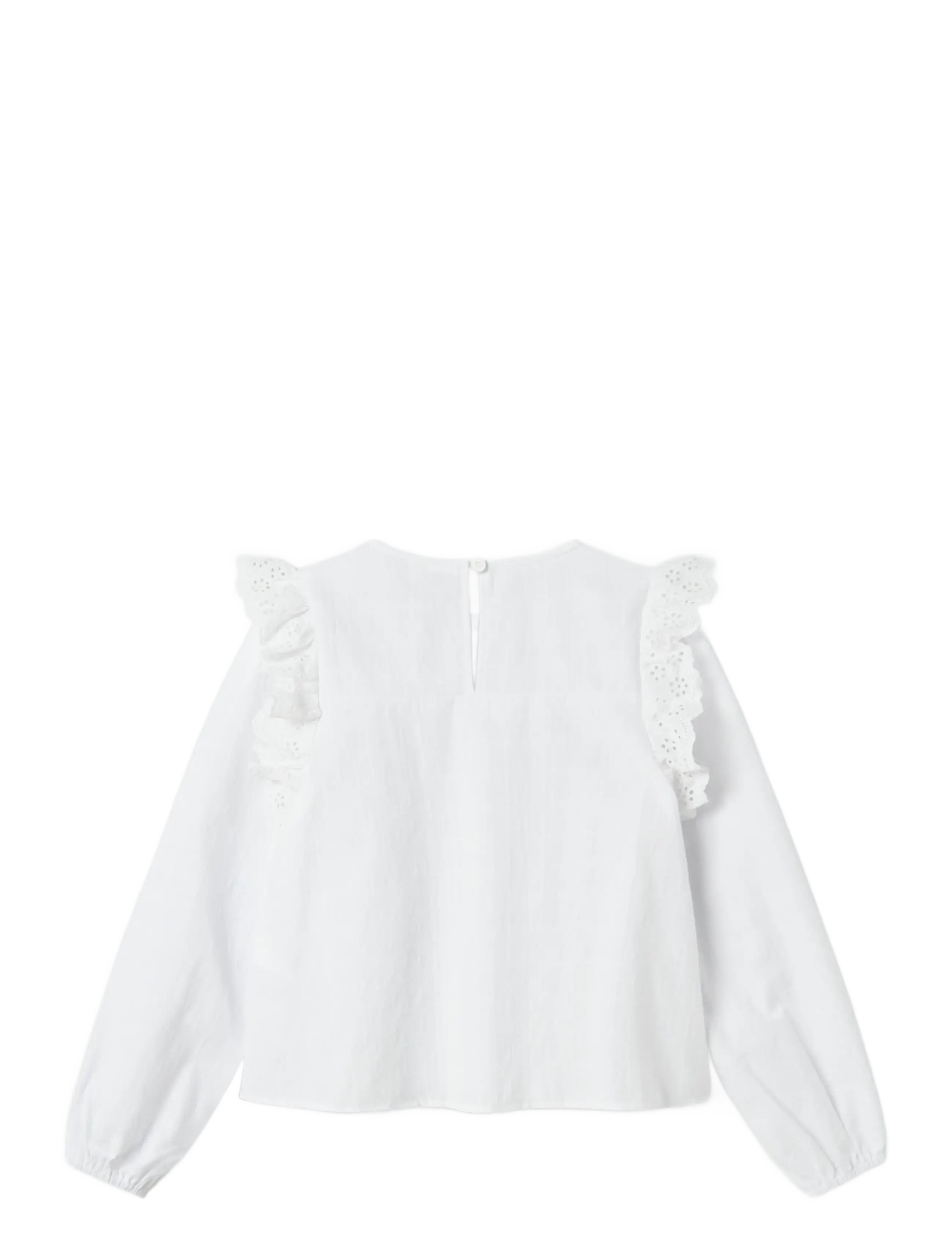 name it - NKFKANYA LS SHIRT - blusar & tunikor - bright white - 1