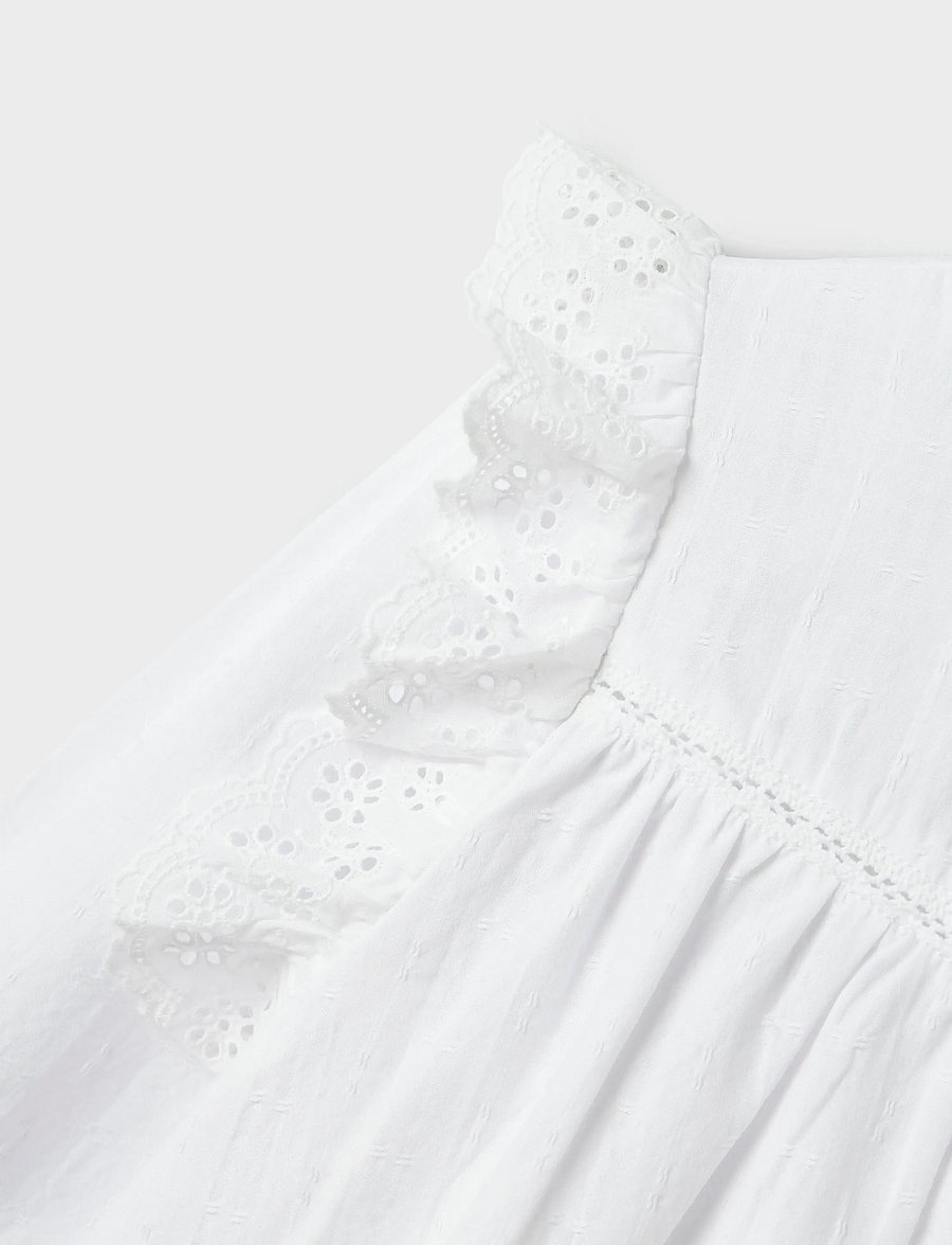 name it - NKFKANYA LS SHIRT - pluusid ja tuunikad - bright white - 2