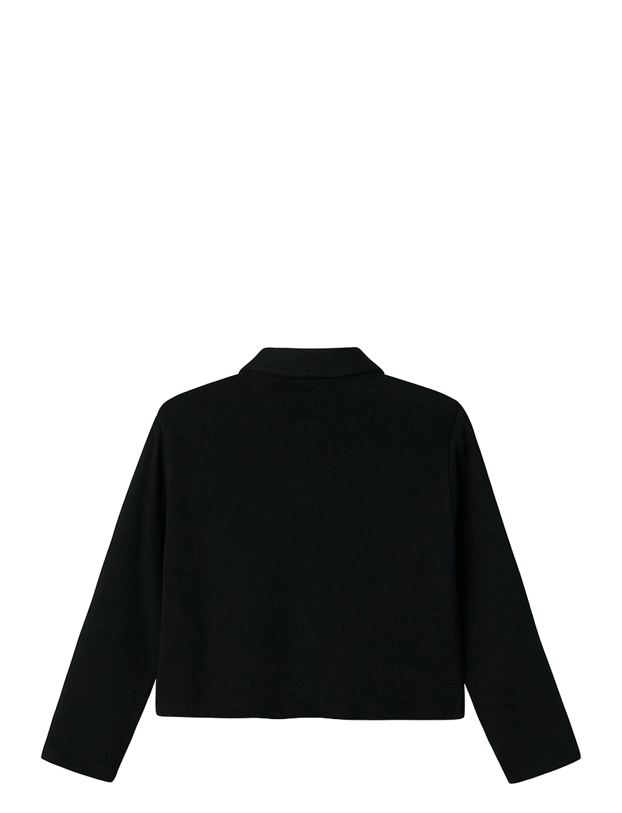 name it - NKFKRELA LS SH CARD - pikkade varrukatega särgid - black - 2