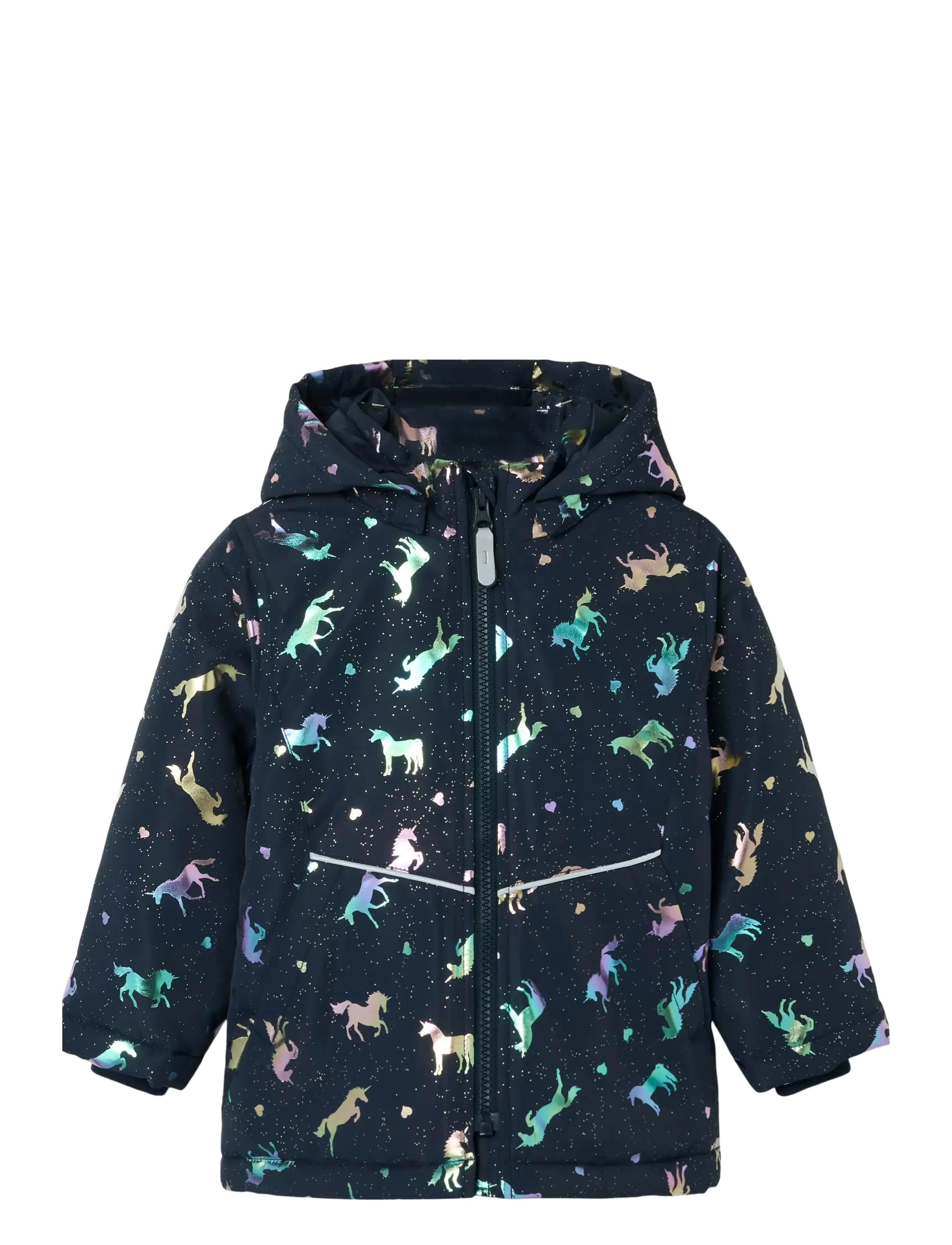 NMFMAXI PA JACKET FOIL AOP NOOS - DARK SAPPHIRE