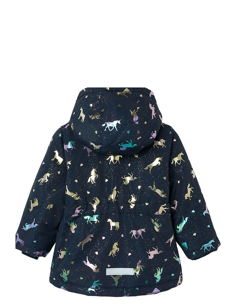 name it - NMFMAXI PA JACKET FOIL AOP NOOS - talvejope - dark sapphire - 2