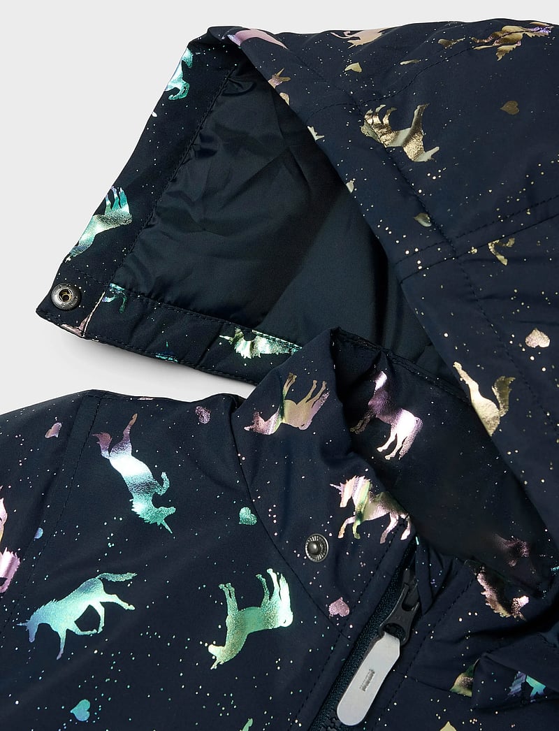 name it - NMFMAXI PA JACKET FOIL AOP NOOS - talvejope - dark sapphire - 0