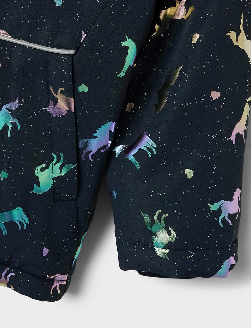 name it - NMFMAXI PA JACKET FOIL AOP NOOS - vinterjackor - dark sapphire - 3