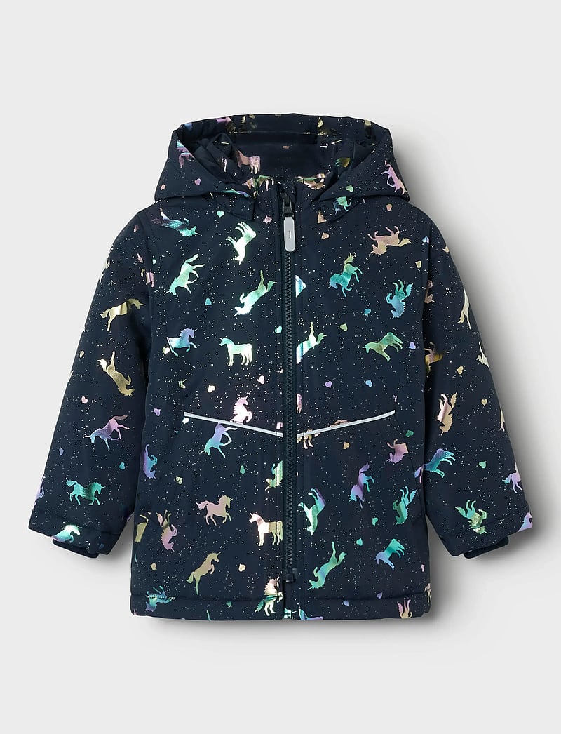 name it - NMFMAXI PA JACKET FOIL AOP NOOS - vinterjackor - dark sapphire - 4