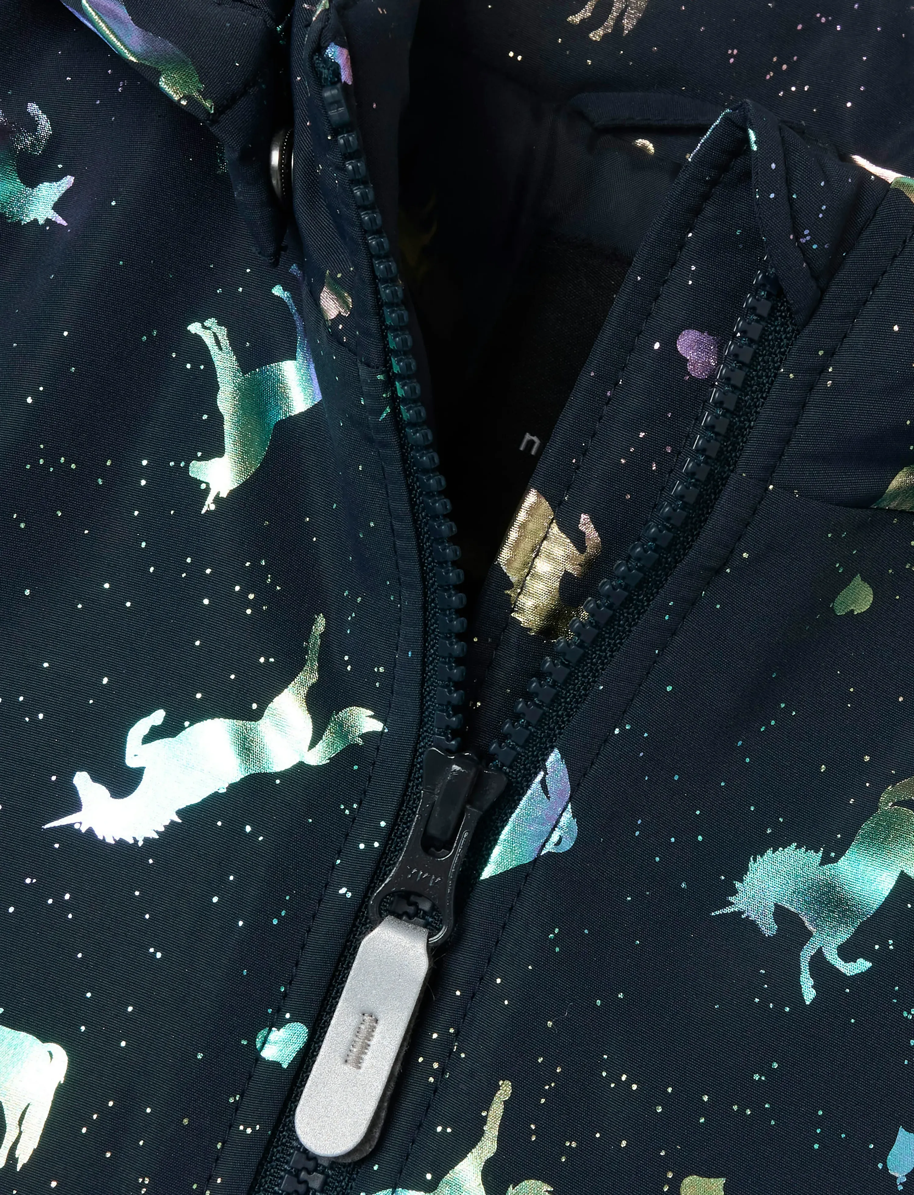 name it - NMFMAXI PA JACKET FOIL AOP NOOS - talvitakki - dark sapphire - 5