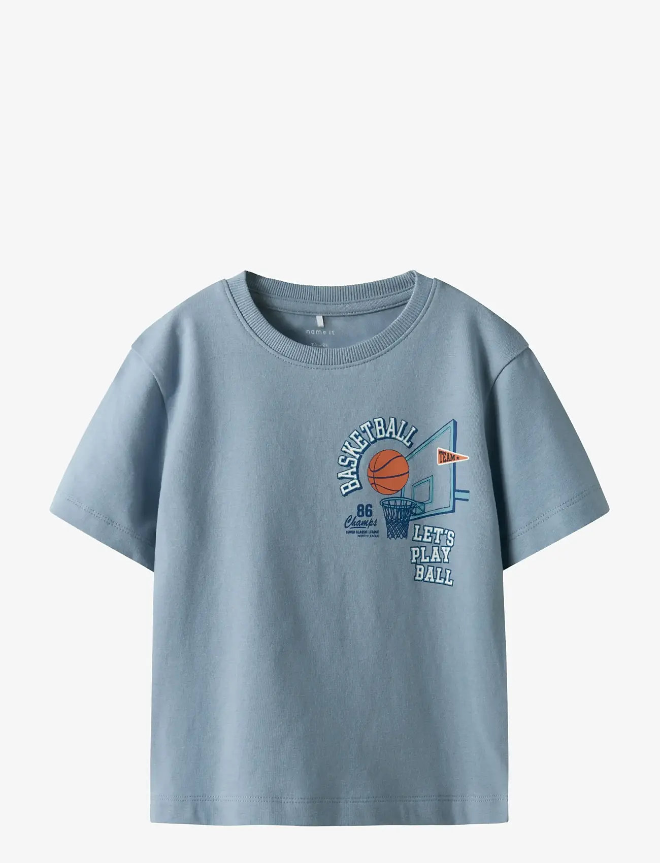 name it - NMMKEITH SS NREG TOP BOX - kortærmede t-shirts - dusty blue - 0