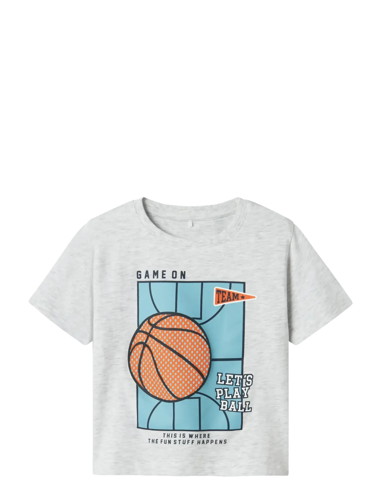name it NMMKEITH SS NREG TOP BOX - 4 for 3 - LIGHT GREY MELANGE / grey