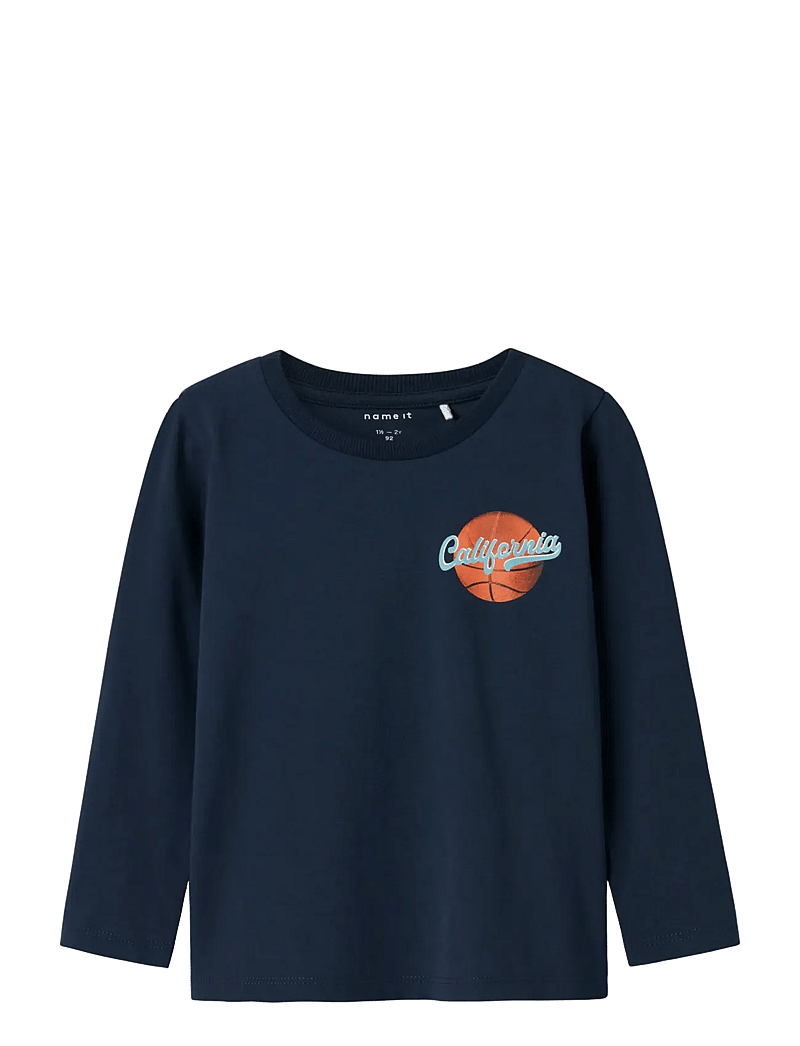 name it - NMMKNOXO LS TOP - pitkähihaiset t-paidat - navy blazer - 1