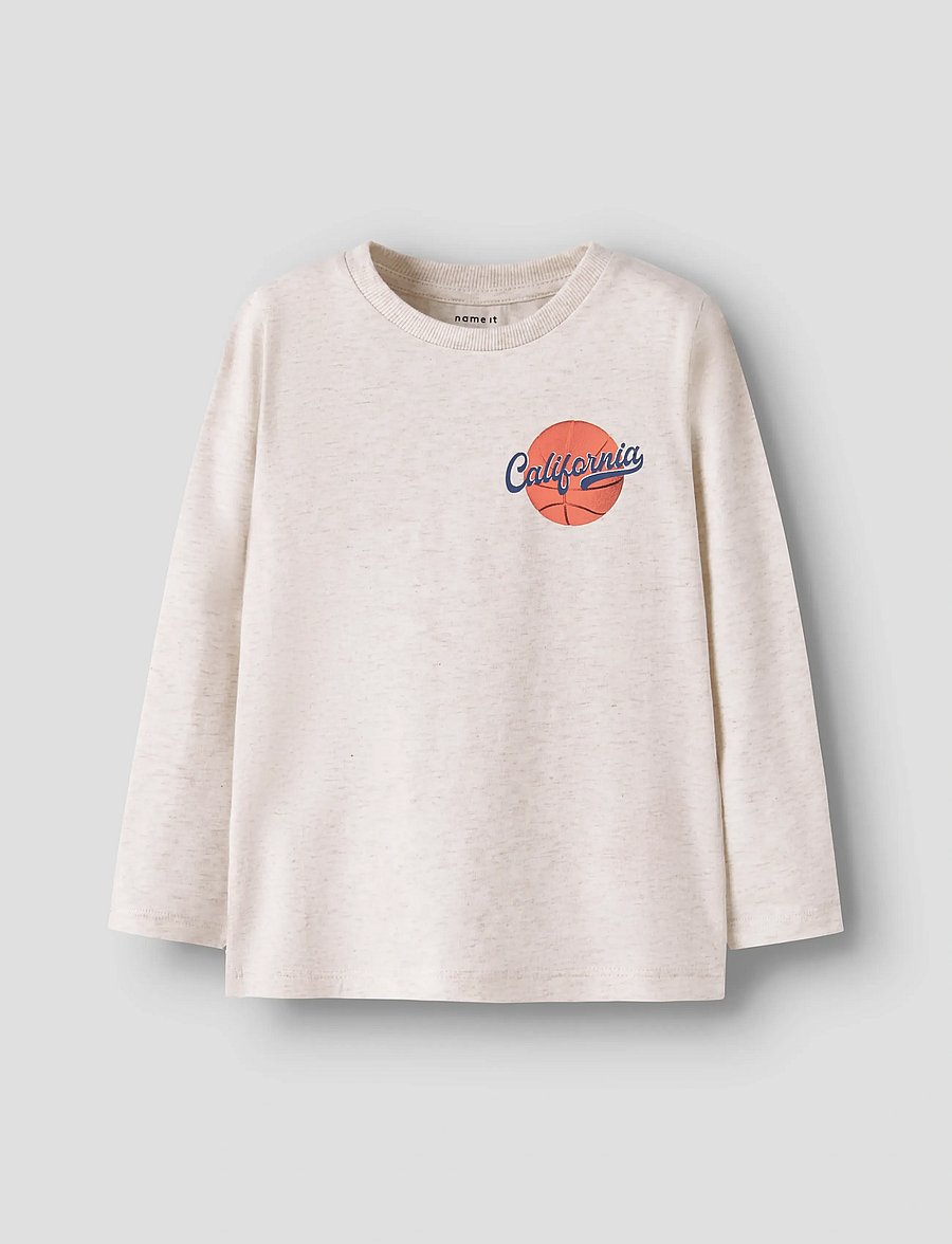 name it - NMMKNOXO LS TOP - langärmelig - peyote melange - 0