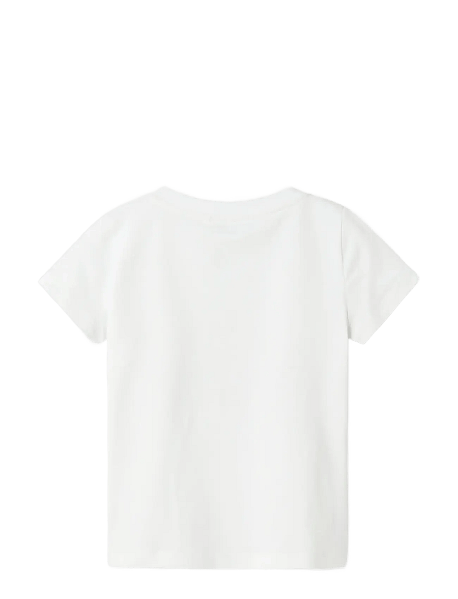 name it - NMFKITTY SS TOP BOX - lühikeste varrukatega t-särgid - bright white - 2