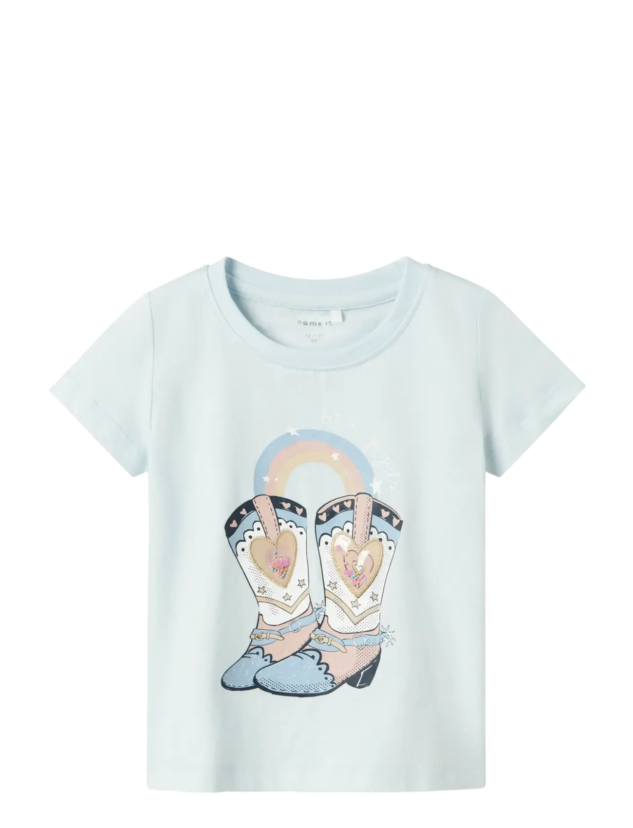 name it NMFKITTY SS TOP BOX - Oberteile & T-Shirts - COUNTRY AIR / blue