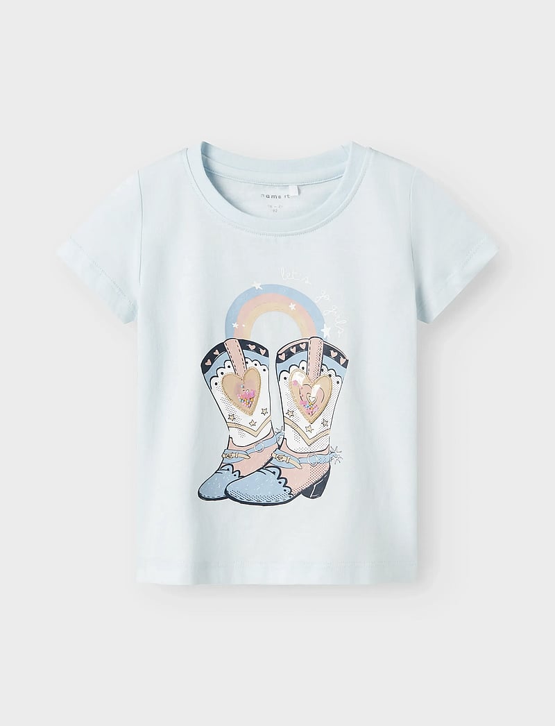 name it - NMFKITTY SS TOP BOX - kortærmede t-shirts - country air - 0