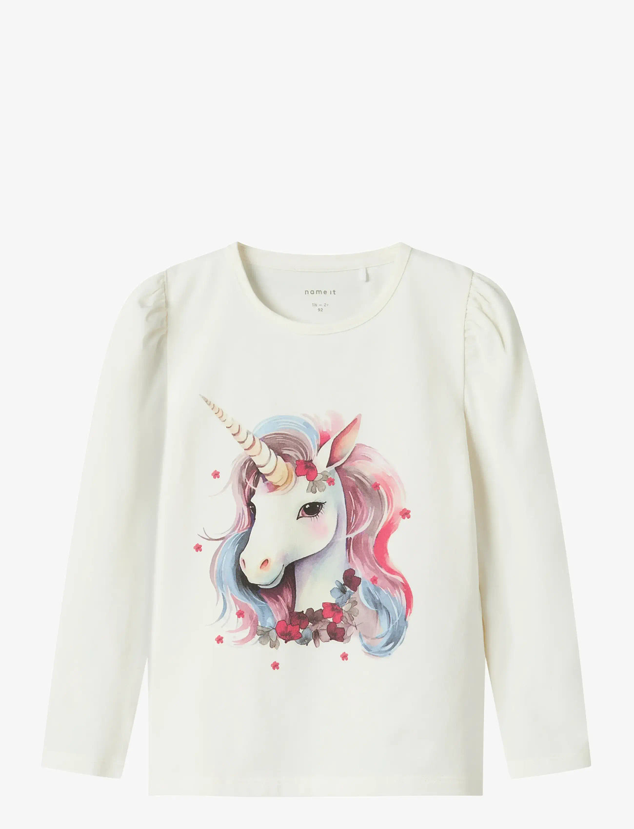 name it - NMFKRULLE LS TOP BOX - efterårstøj - cloud dancer - 0