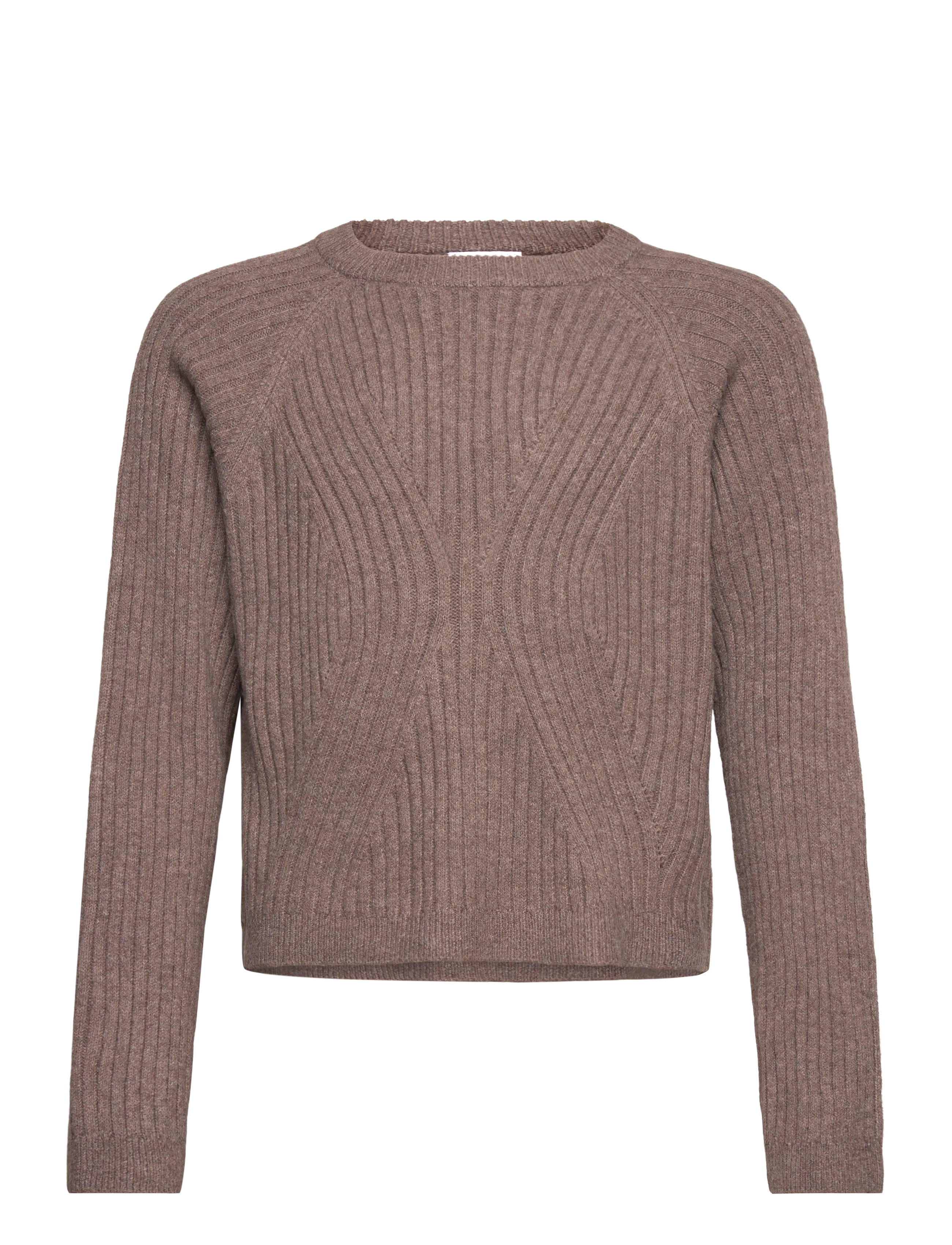 name it NKFRIKINE LS SHORT KNIT PULLOVER PB - Kläder - COFFEE QUARTZ / brown