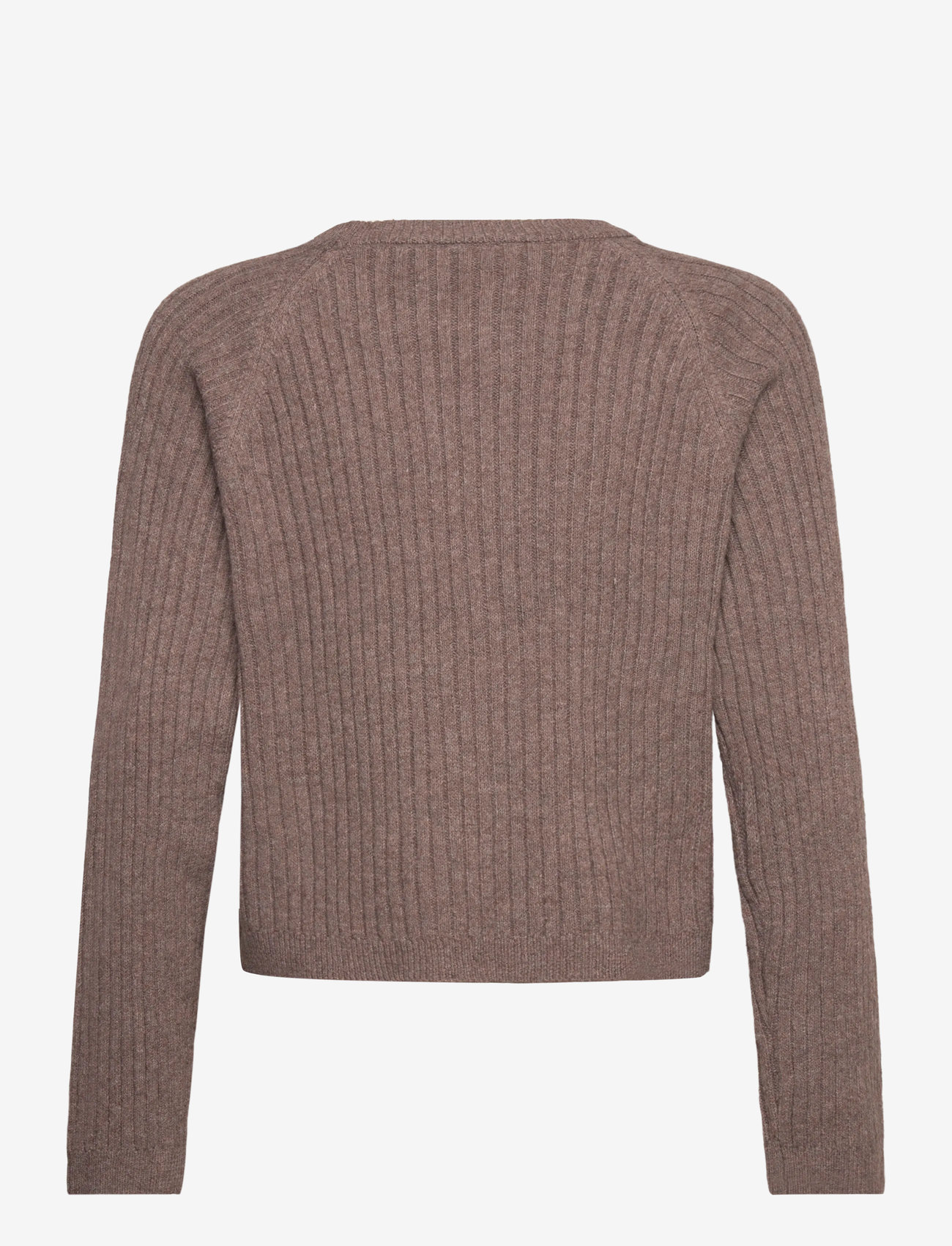 name it - NKFRIKINE LS SHORT KNIT PULLOVER PB - gensere - coffee quartz - 2