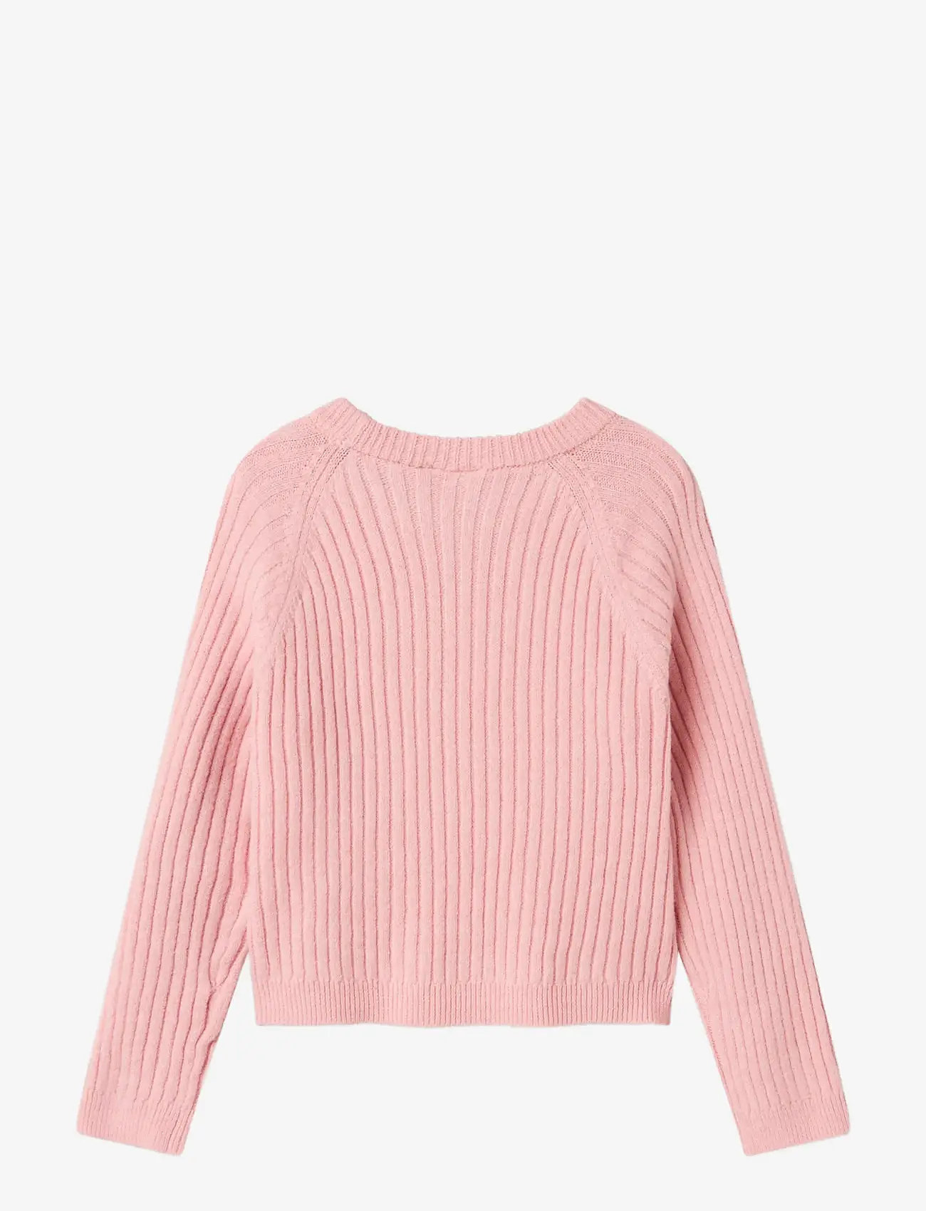 name it - NKFRIKINE LS SHORT KNIT PULLOVER PB - stickade tröjor - cradle pink - 2