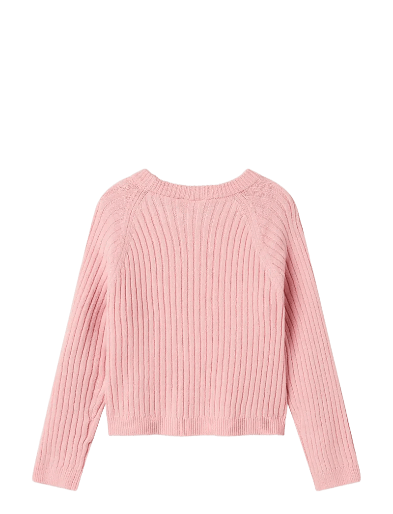 name it - NKFRIKINE LS SHORT KNIT PULLOVER PB - stickade tröjor - cradle pink - 2