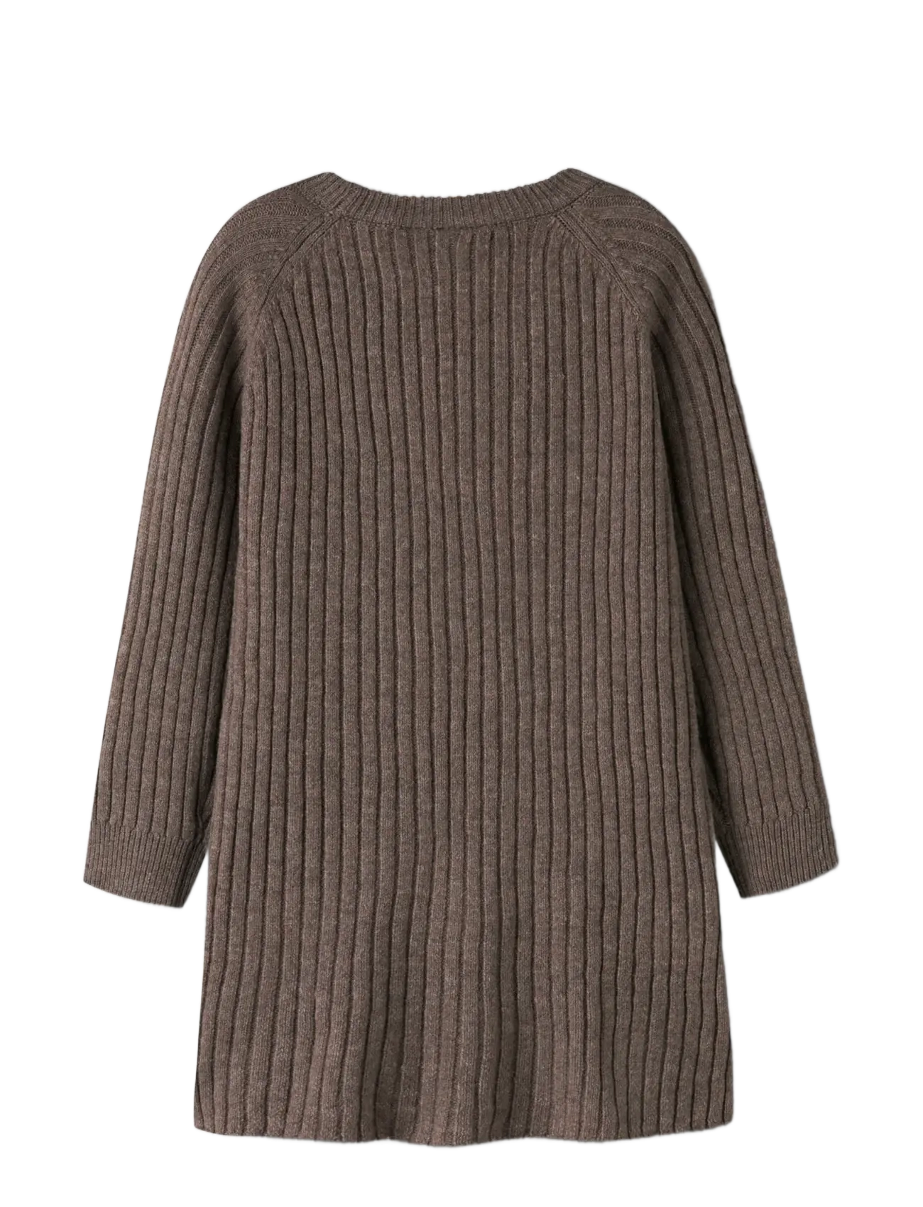 name it - NKFRIKINE LS KNIT DRESS PB - langærmede hverdagskjoler - coffee quartz - 2