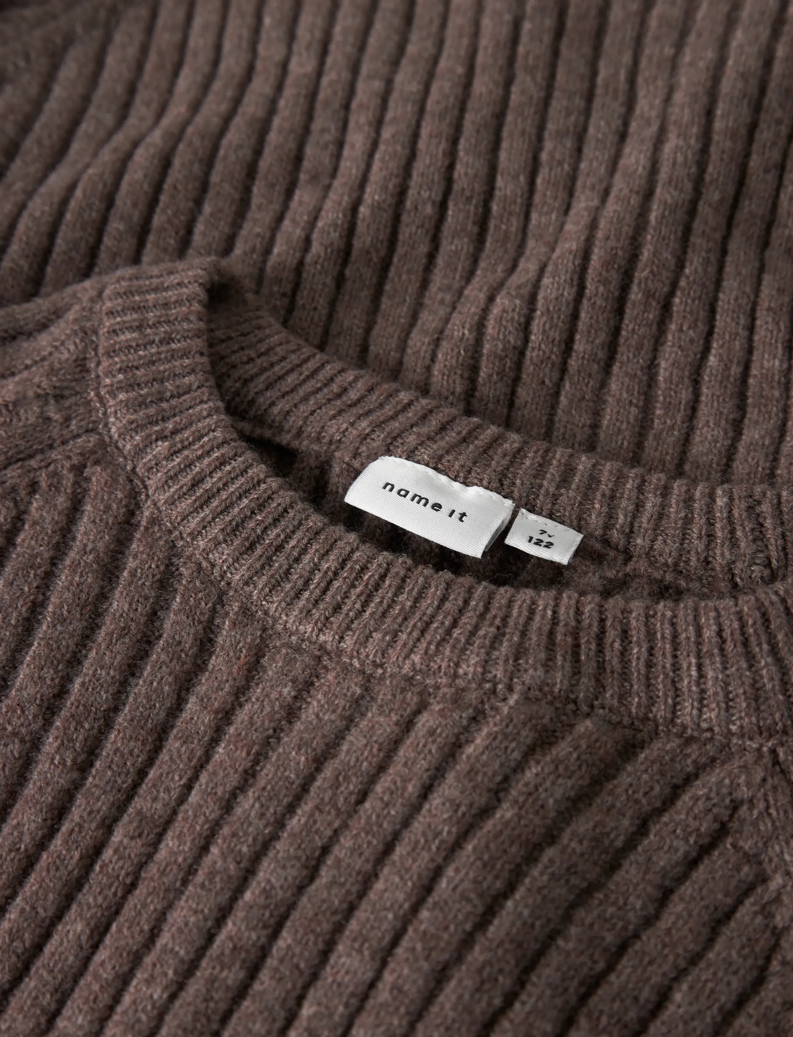 name it - NKFRIKINE LS KNIT DRESS PB - langærmede hverdagskjoler - coffee quartz - 3