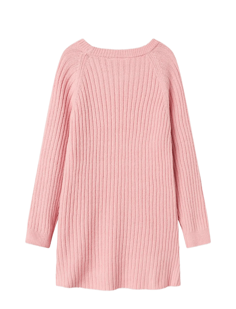 name it - NKFRIKINE LS KNIT DRESS PB - langärmelige freizeitkleider - cradle pink - 2
