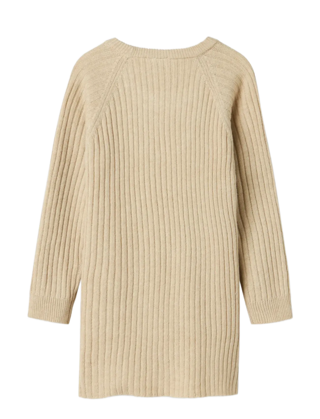 name it - NKFRIKINE LS KNIT DRESS PB - langärmelige freizeitkleider - doeskin - 2
