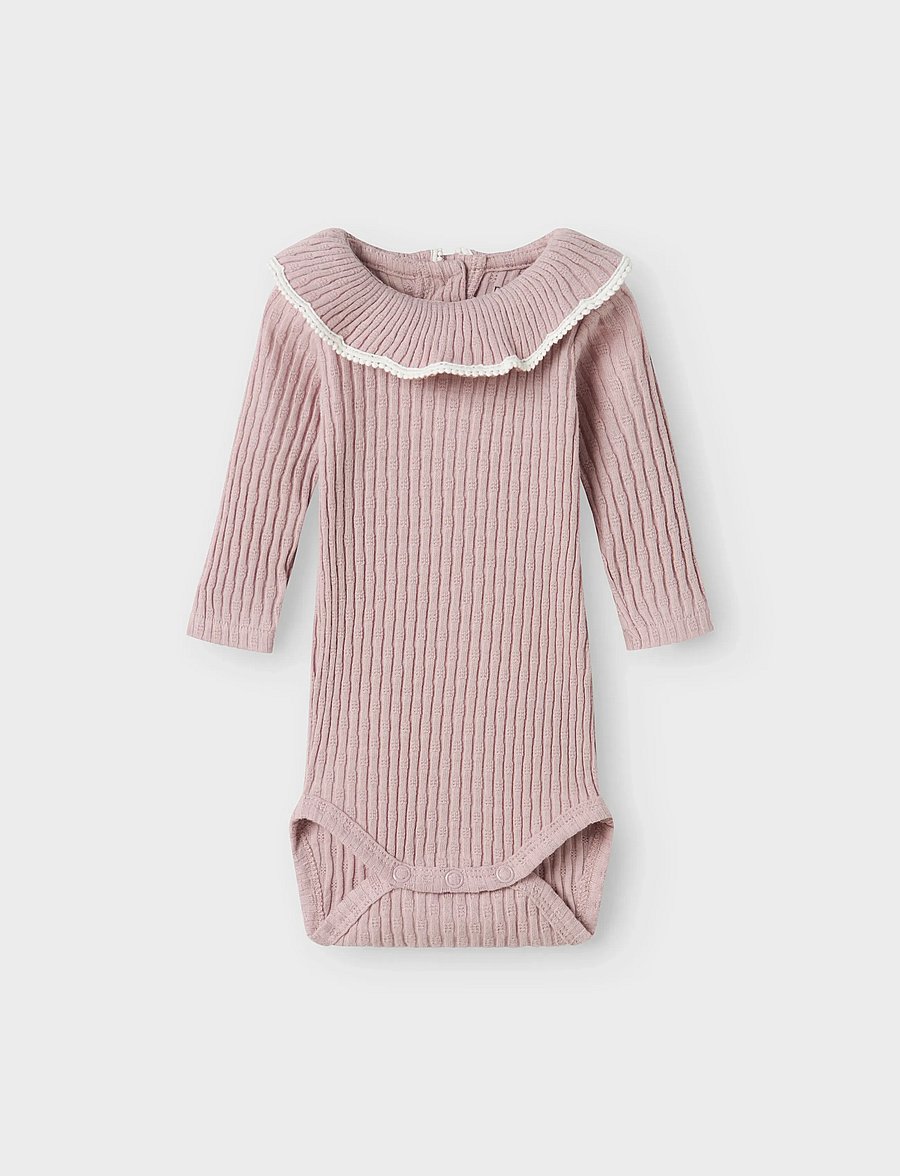 name it - NBFKOKKO LS BODY - pikkade varrukatega bodid - burnished lilac - 2