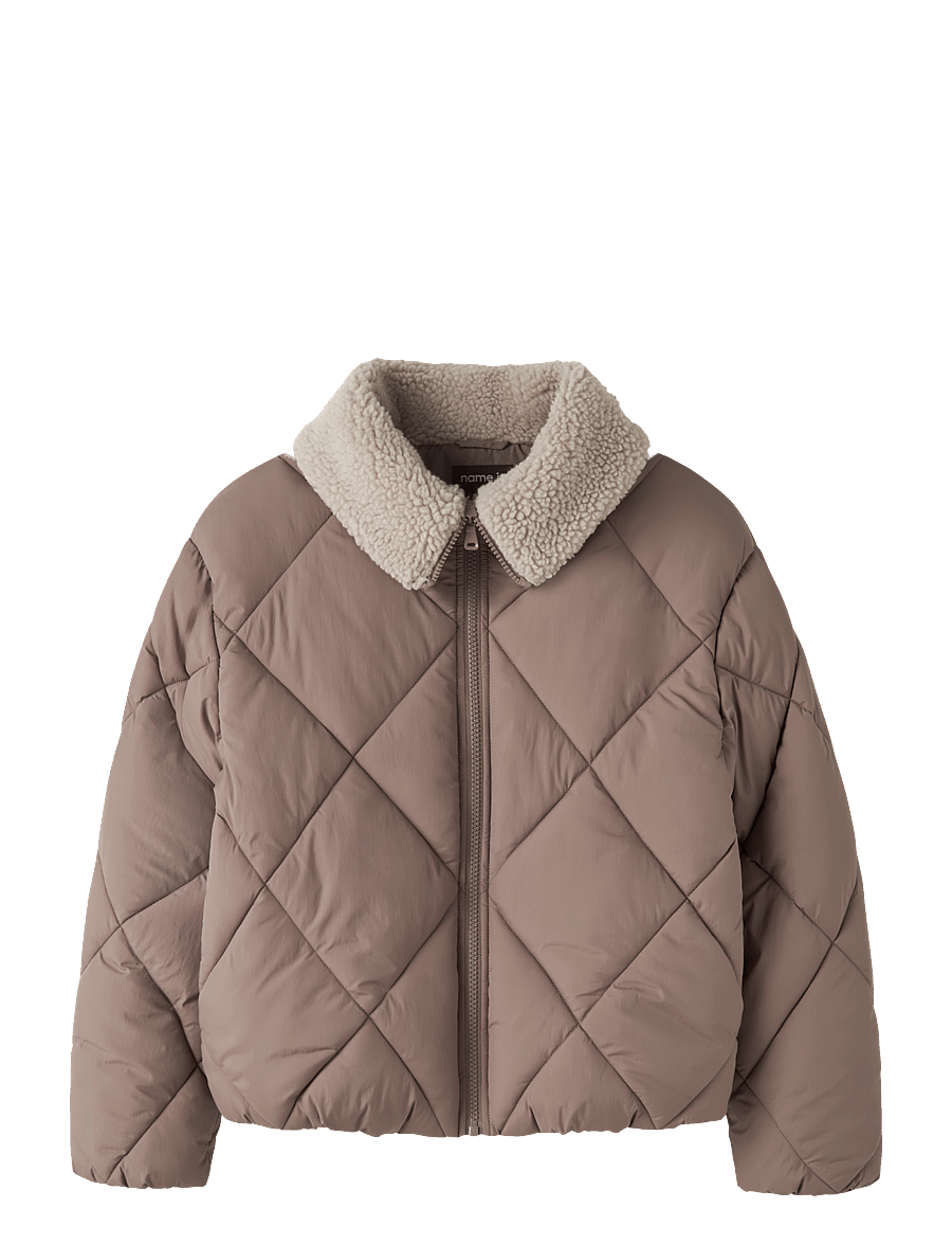 name it - NKFMELBOURNE PUFFER JACKET2 - brown lentil - 0