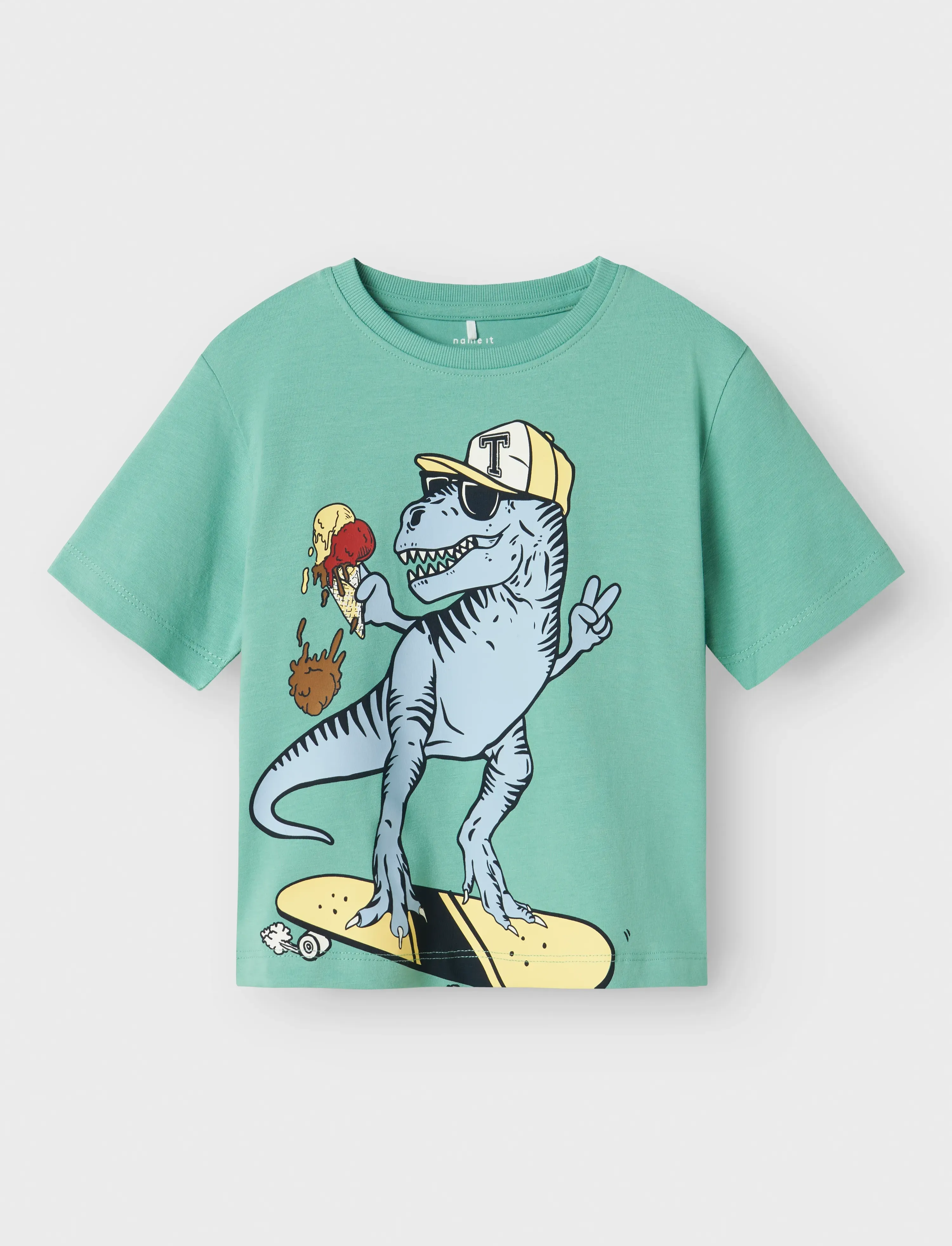 name it - NMMDINO NREG SS TOP 2P - kurzärmelige - cloud dancer - 2