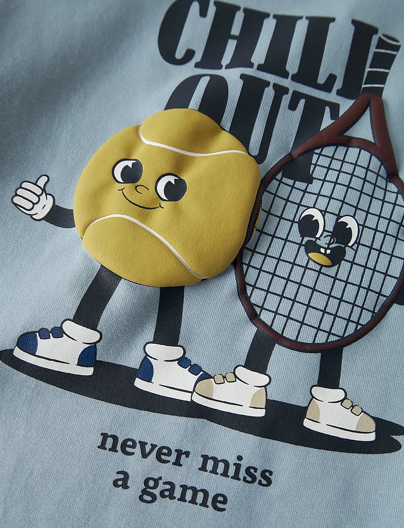 name it - NMMKYLER SS TOP BOX - lühikeste varrukatega t-särgid - dusty blue - 2