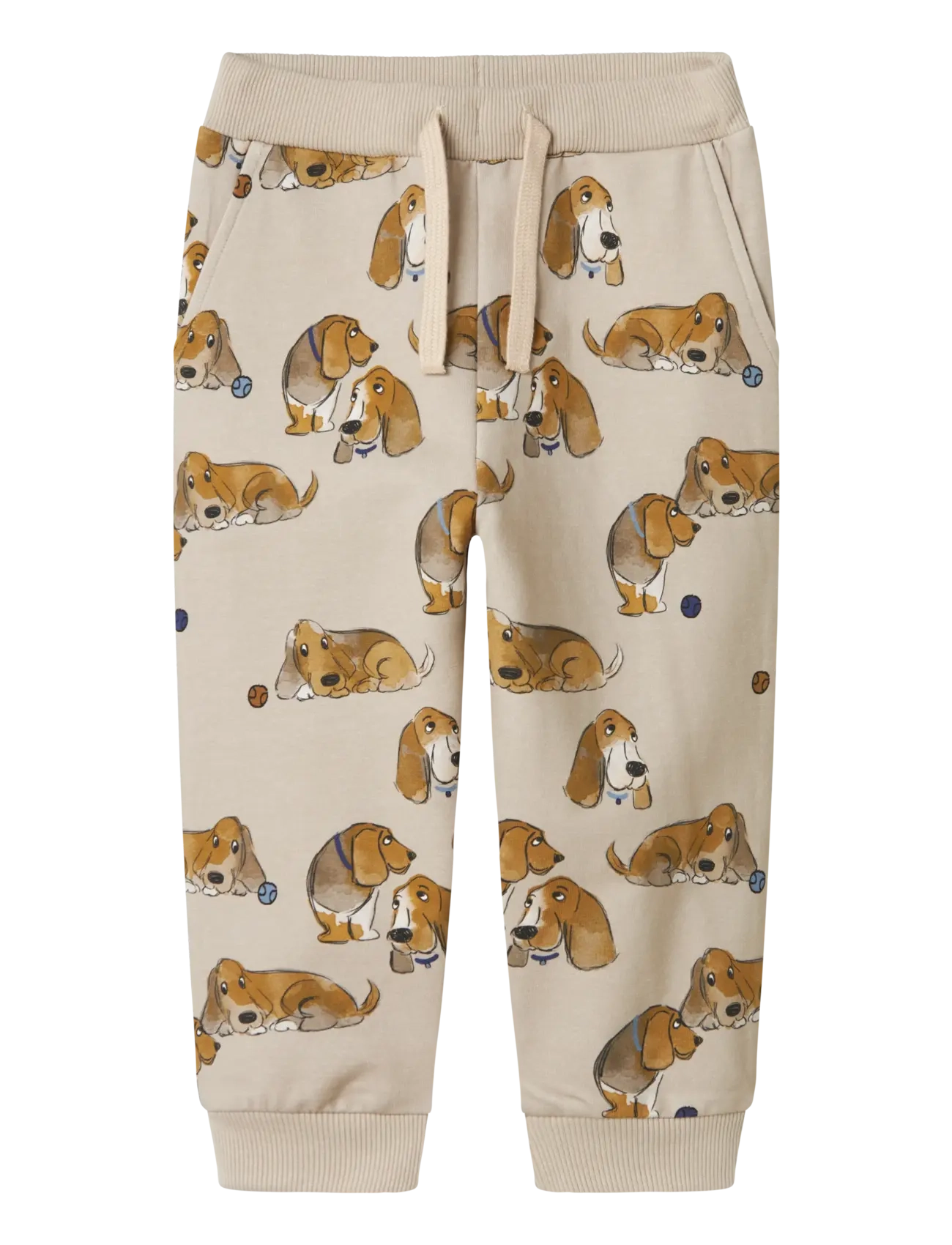 name it NMMKODY NREG SWEAT PANT UNB - Made With Care - PEYOTE / beige