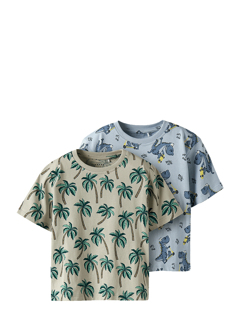 name it - NMMVALTHER 2P SS NREG TOP - kurzärmelige - celestial blue - 0