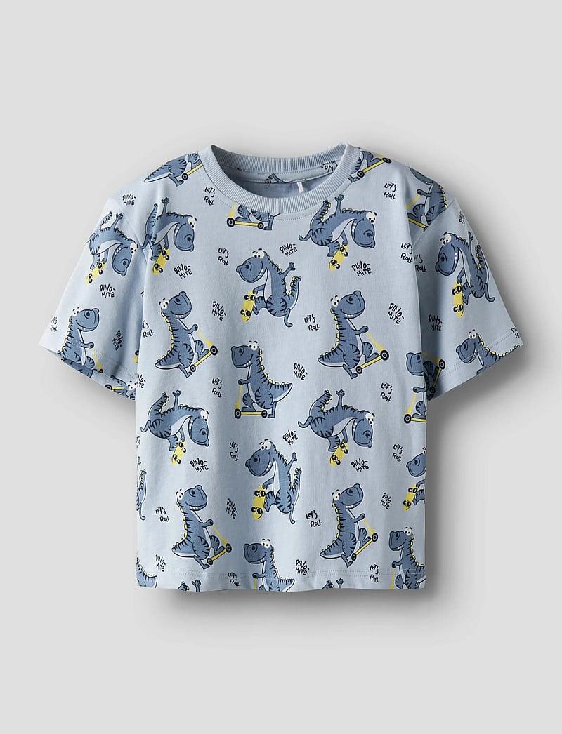 name it - NMMVALTHER 2P SS NREG TOP - krótki rękaw - celestial blue - 2