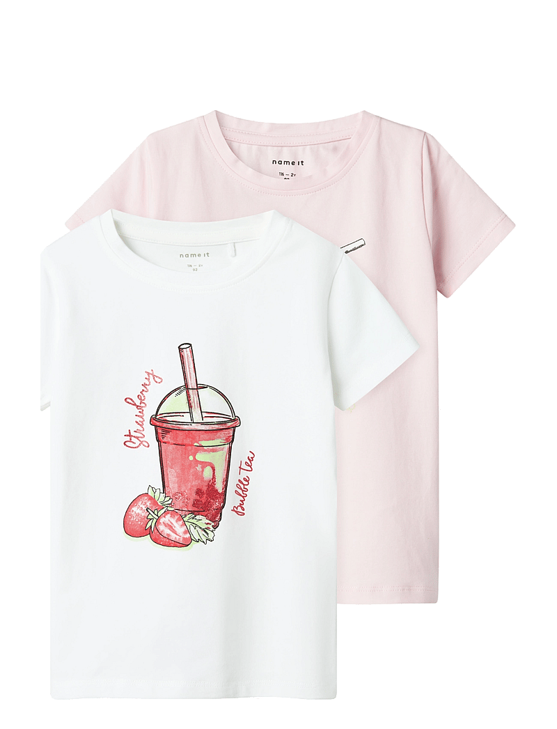 name it - NMFFOJI SS TOP 2P - short-sleeved t-shirts - ballerina - 0